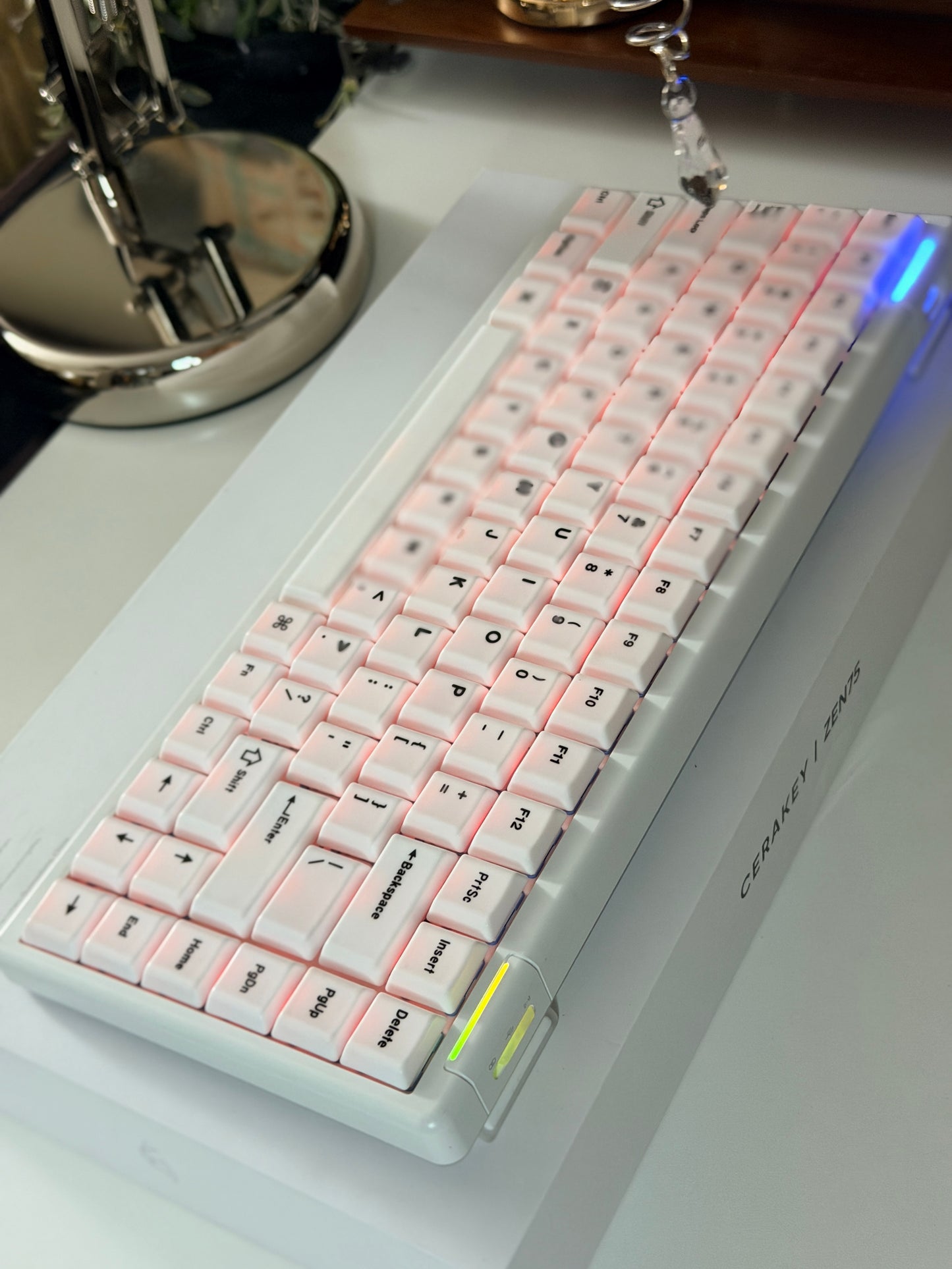 Unboxing Clearance ONLY 1 Instock ZEN75 Low-Profile Keyboard with Ceramic Keycaps