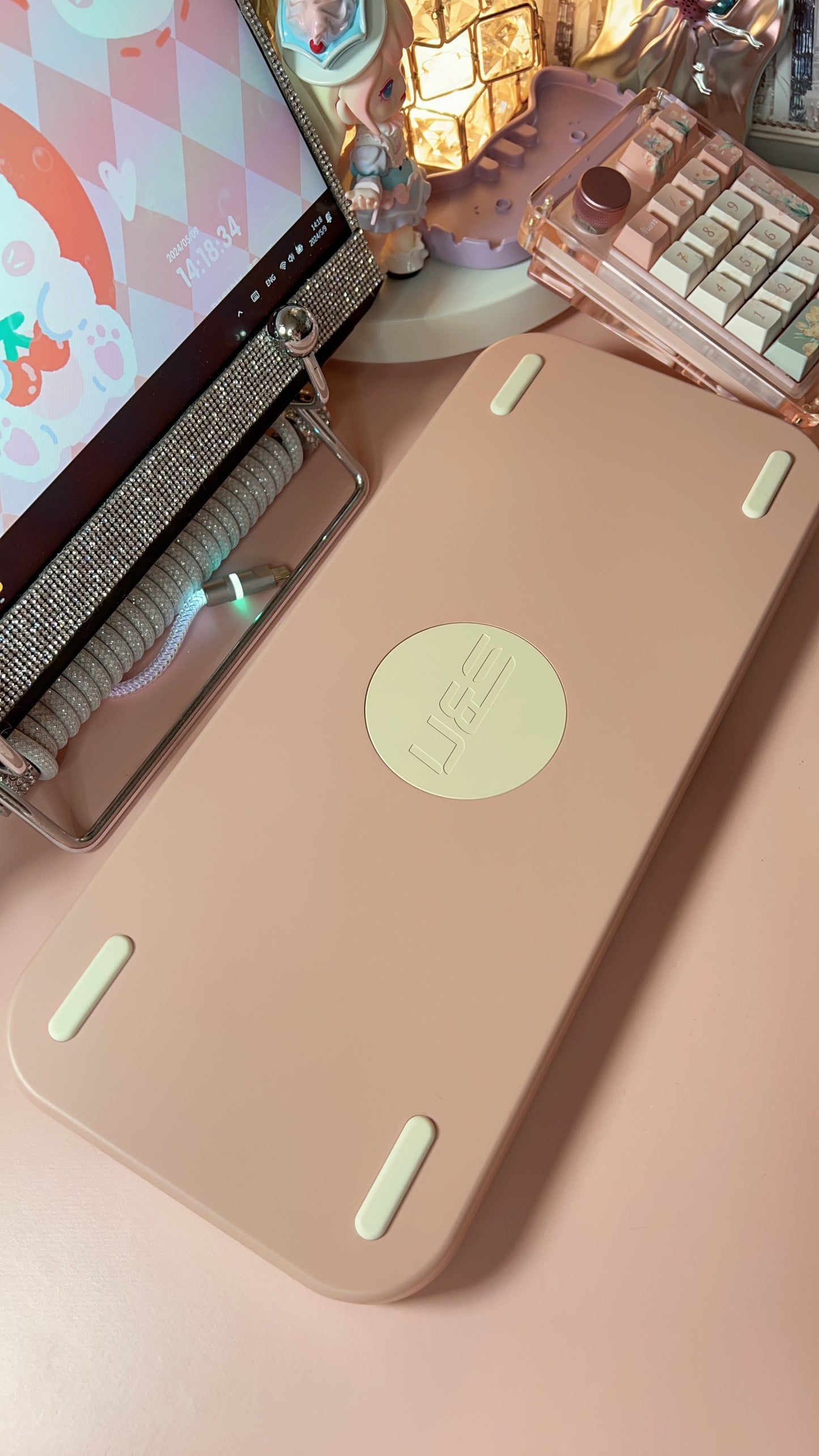 PREORDER Golden Pink Targa65 Aluminum Mechanical Customized Keyboard