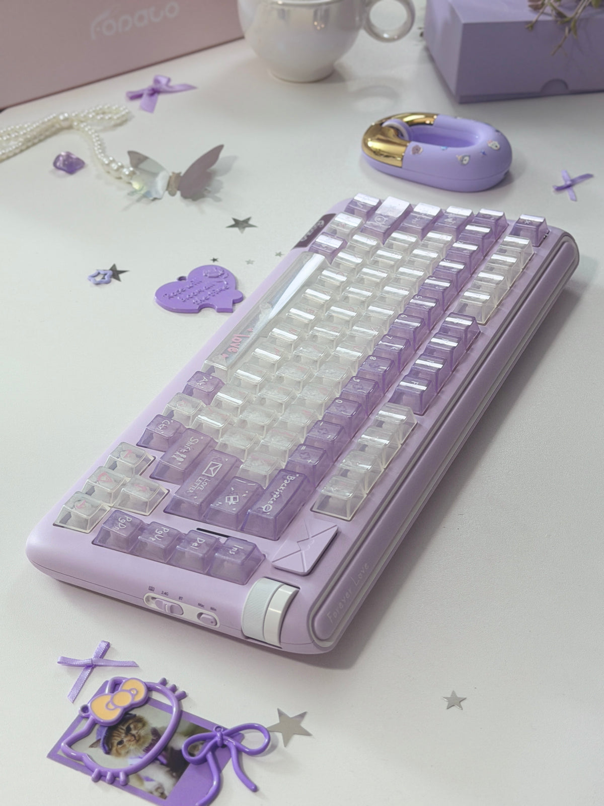 Unboxing For Clearance ONLY 1 Instock Fopato CL75 Purple premium, compact 75% layout triple-mode mechanical keyboard & mouse