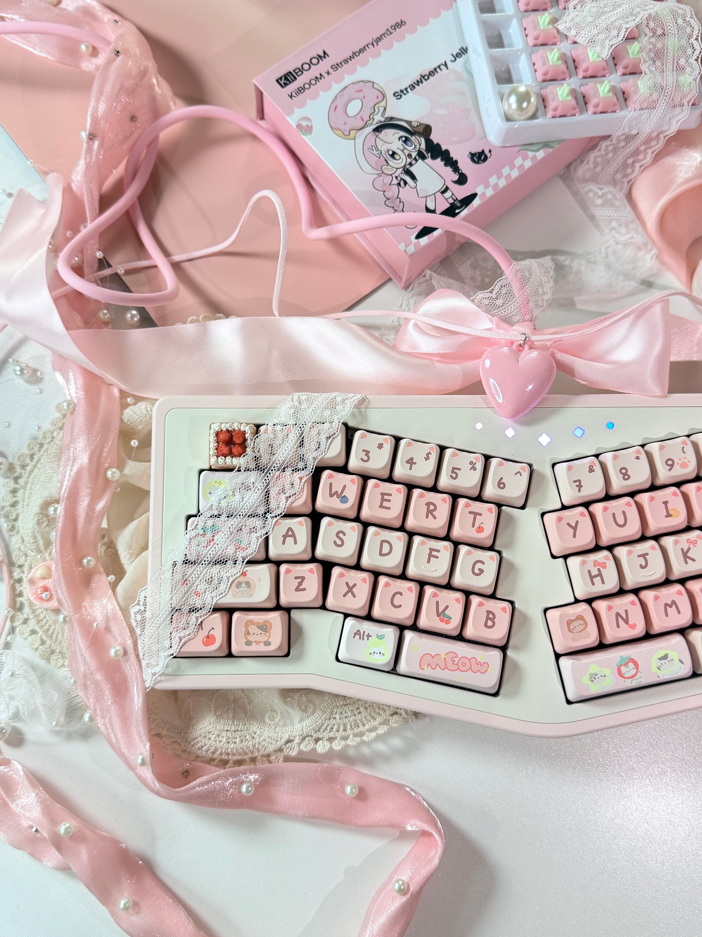 ONLY 1 Instock Prebuilt Aluminum Customized Mechanical Keyboard Staralice Ergonomic Set