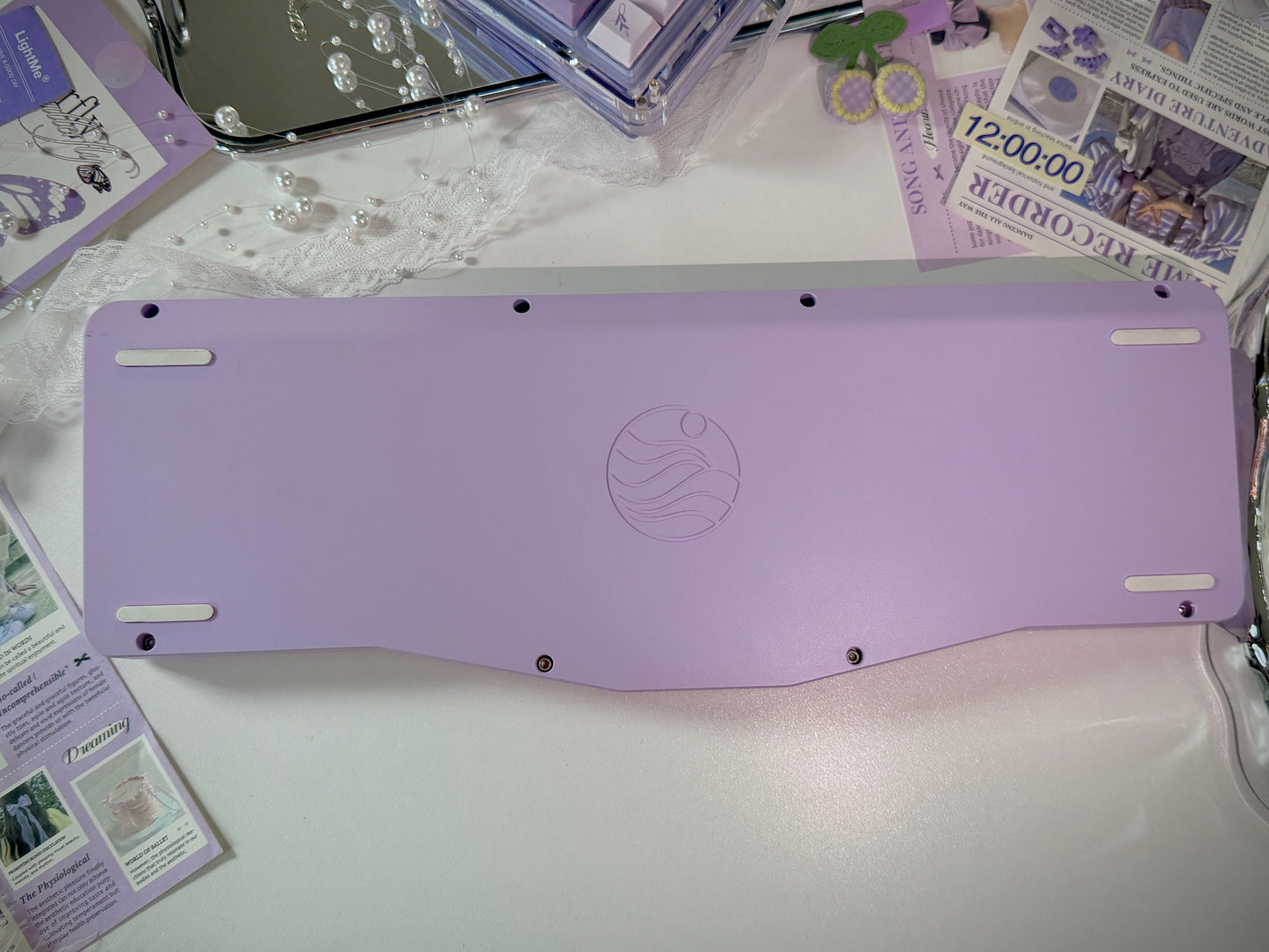 ONLY 1 Instock Prebuilt Aluminum Customized Mechanical Keyboard DIMIALICE Ergonomic Pastel Purple Keyboard Set(not including the KiiBOOM number pad)