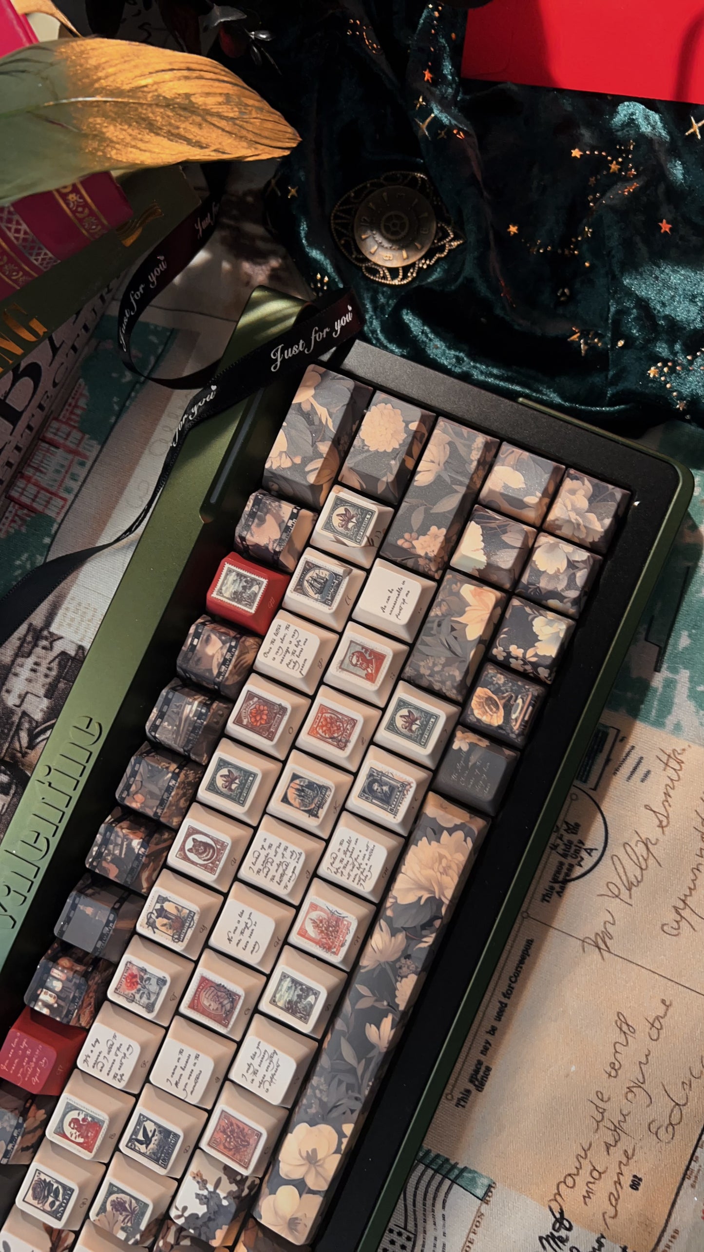 【Only 1 In-stock】Prebuilt JOJO R63 Dark Green Aluminum Customized Mechanical Keyboard