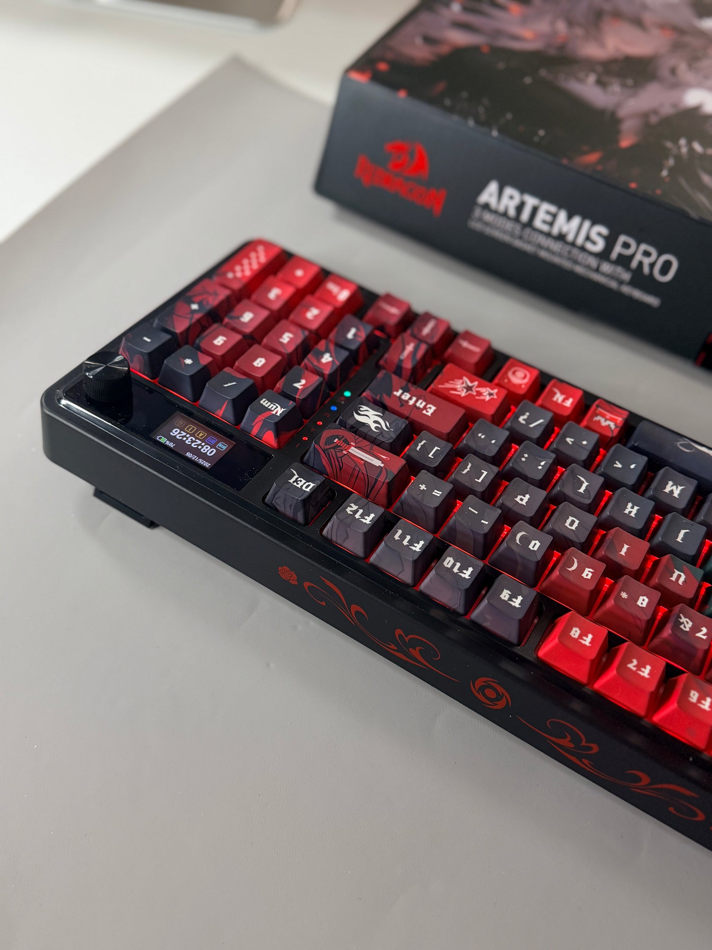 Unboxing For Sales ARTEMIS K719 PRO Anime RGB Gaming Mechanical Keyboard(not including shooting decoration)