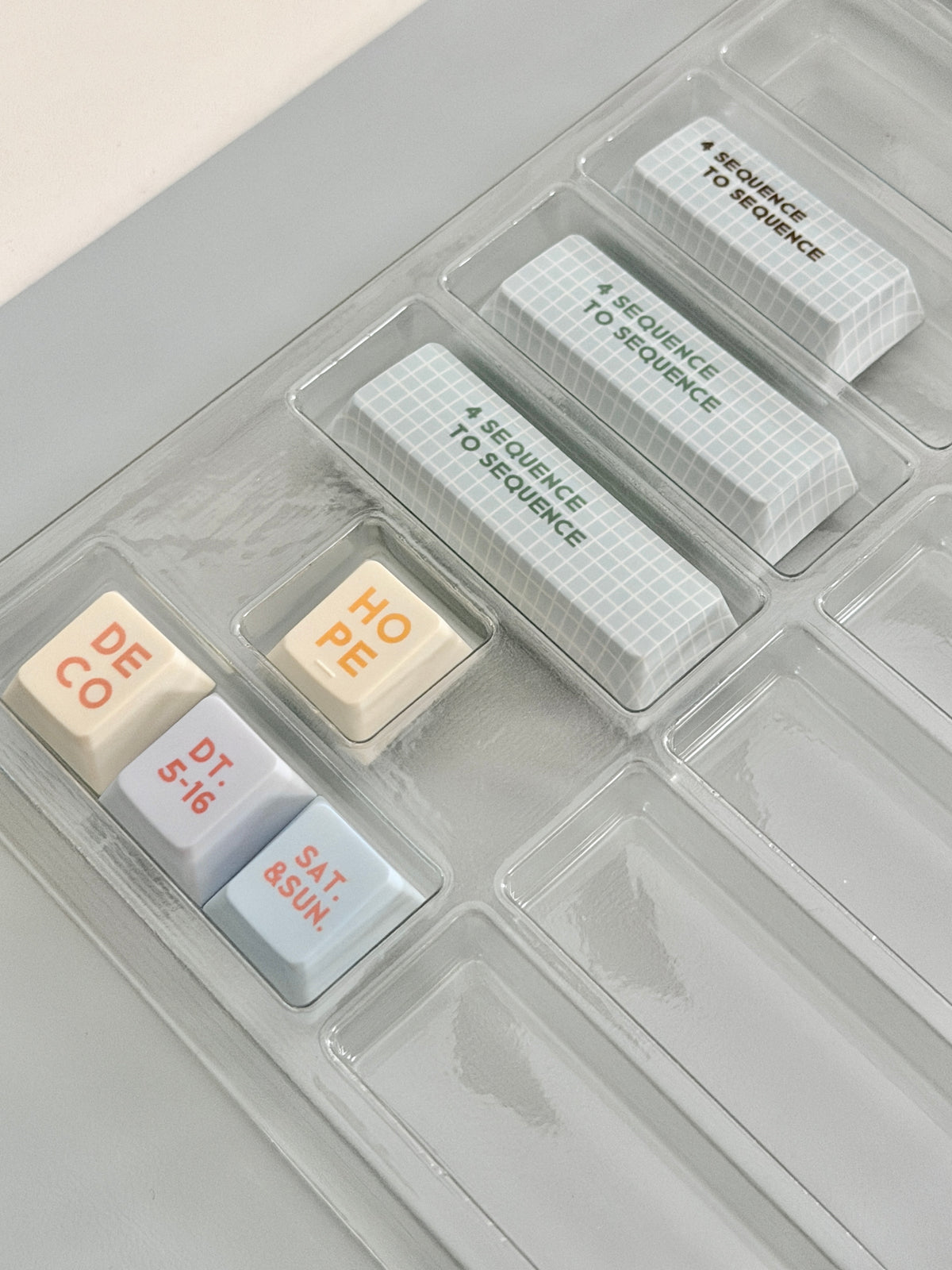 #0309 Love Journal Pastel Blue Creamy Aesthetic Keycaps Set | Cute Diary Theme Mechanical Keyboard Keycaps | Kawaii Office & Study Desk