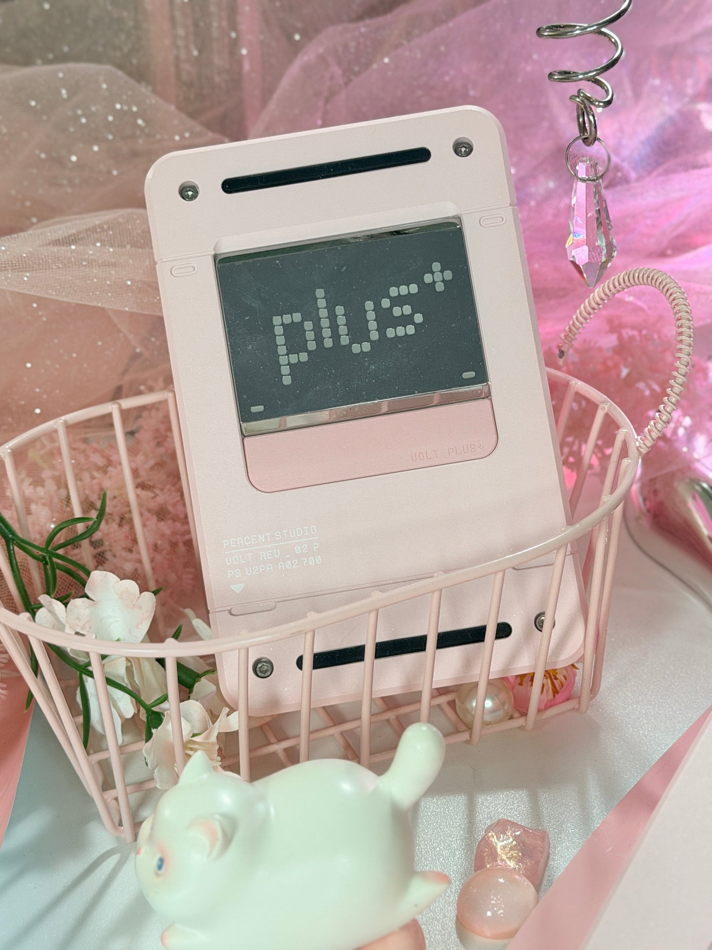 ONLY 1 Instock Prebuilt Aluminum Customized Mechanical Keyboard PERCENTSTUDIO VOLT2.0 Pale Pink Set + VOLT PLUS PAD