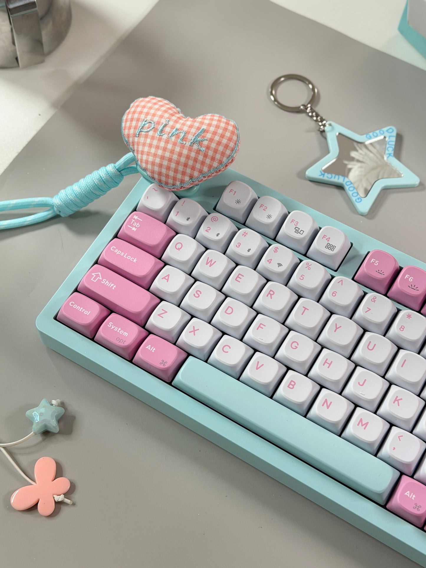 Sample For Sale ONLY 1 Instock Keychron J3SE Pink Green Wireless Custom Mechanical Keyboard