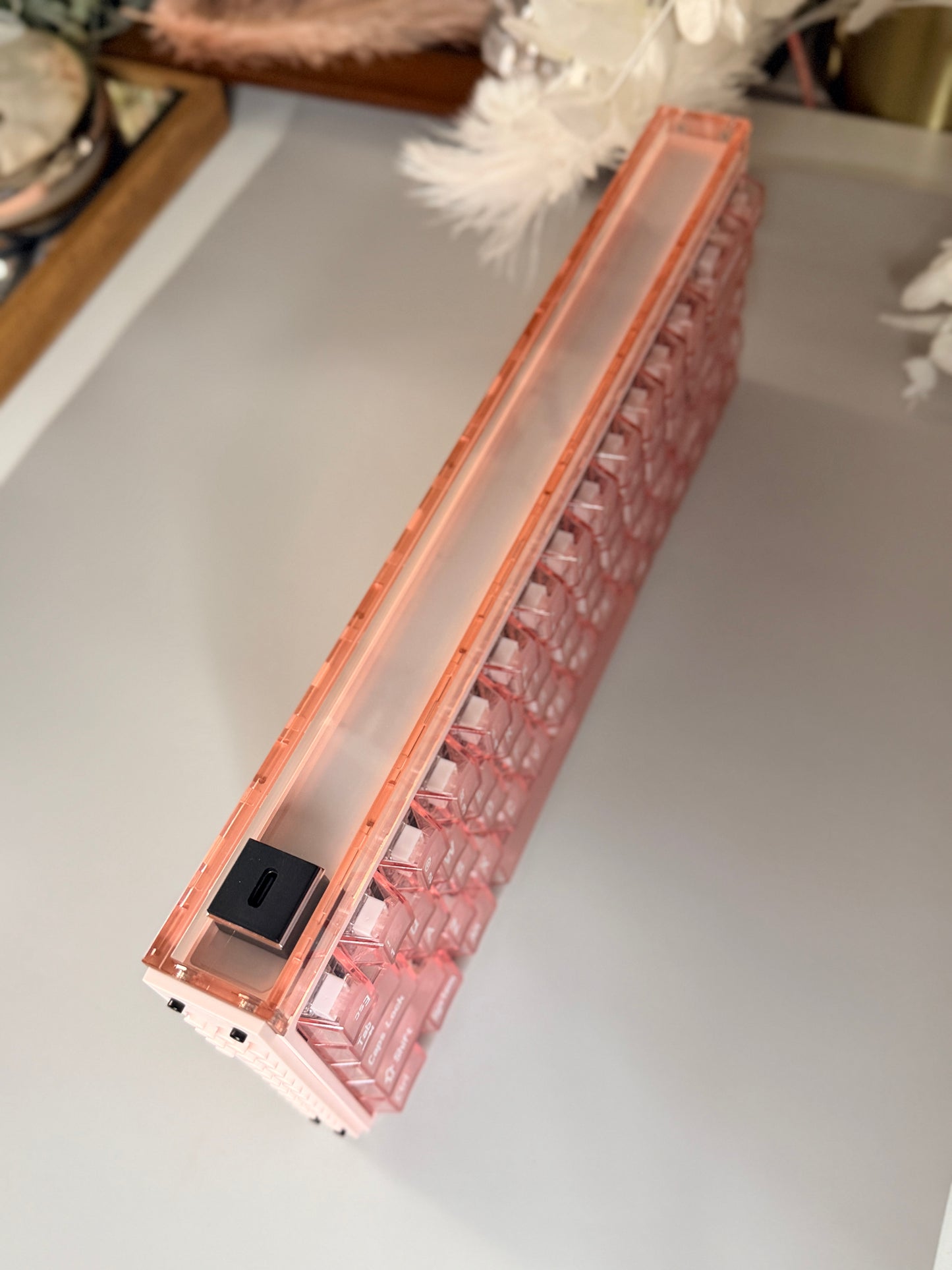 Unboxing Clearance MELGEEK MADE68 ULTRA MAGNETIC SWITCH+ PINK GAMING KEYBOARD