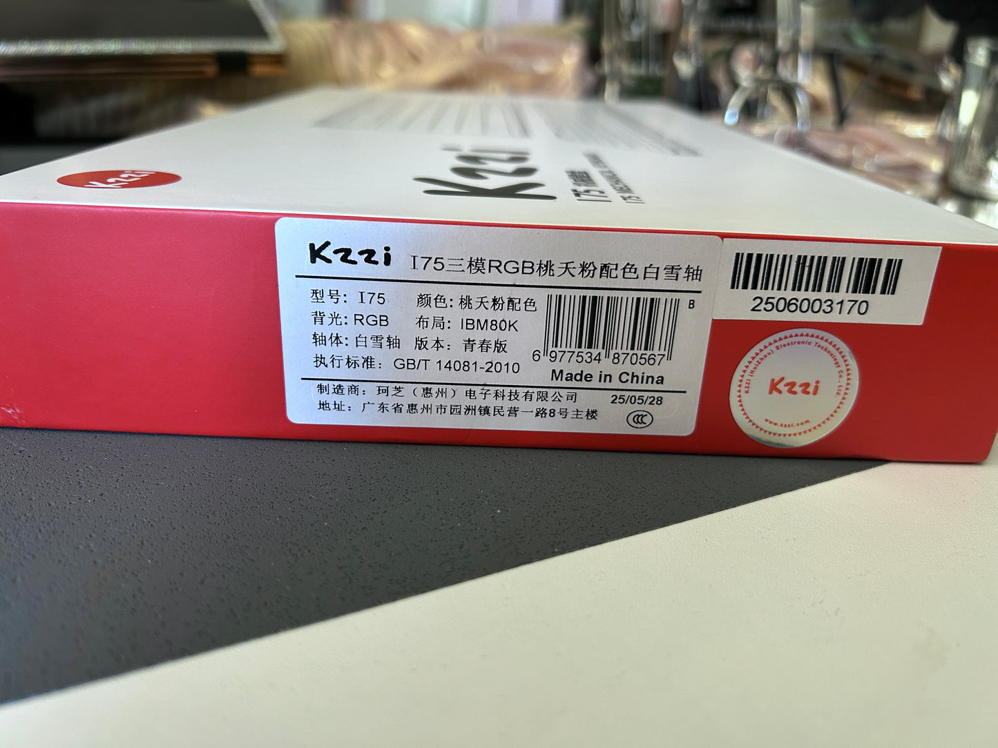Unboxing Clearance ONLY 1 Instock Kzzi I75 Anodized Pink Low-Profile Wireless Keyboard