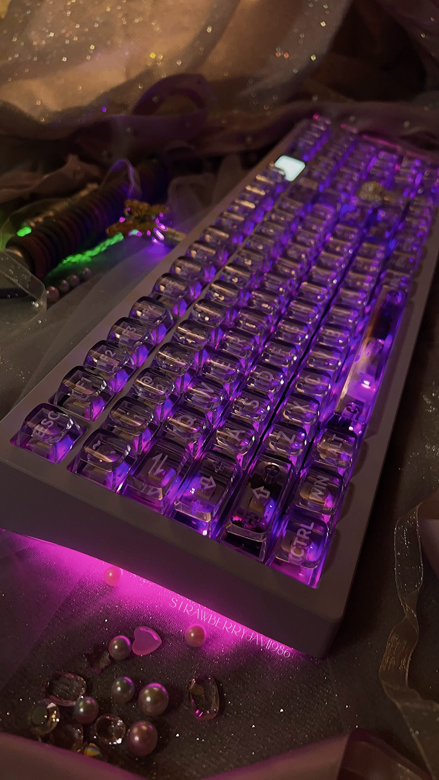 「only 1 Instock」Prebuilt ZOOM98 Purple Aluminum Customized Mechanical Keyboard