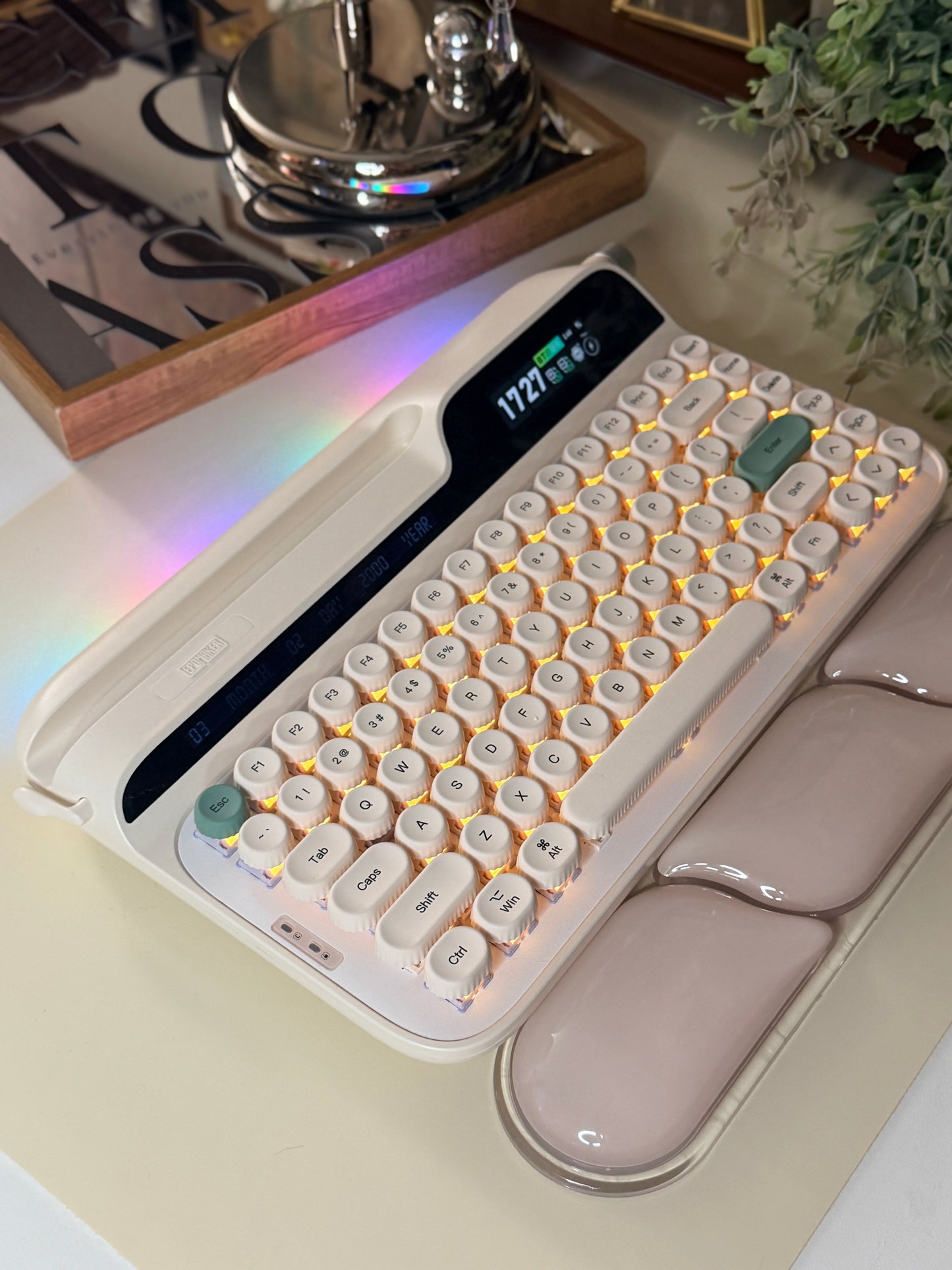 Unboxing Clearance ONLY 1 Instock EPOMAKER Glyph75 Typewriter Mechanical Keyboard