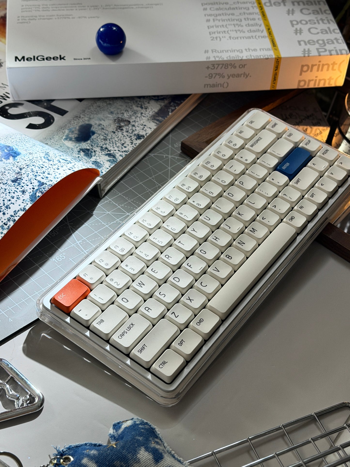 Unboxing Clearance ONLY 1 Instock MelGeek O2 Quiet Wireless Keyboard Low-Profile
