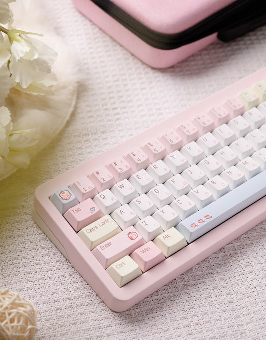 #0233 Pixel Cake Pastel Pink Keycap Set（not including keyboard）