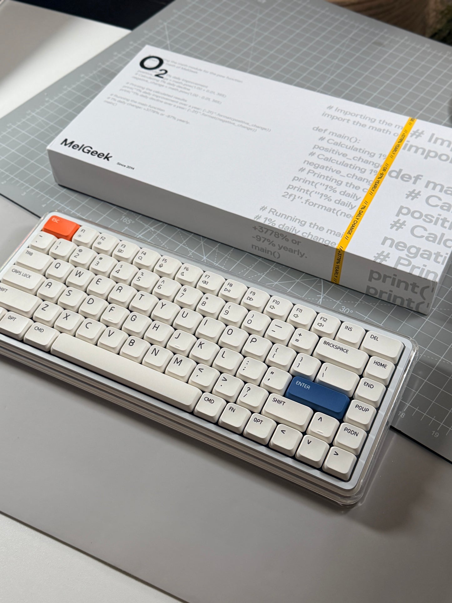 Unboxing Clearance ONLY 1 Instock MelGeek O2 Quiet Wireless Keyboard Low-Profile