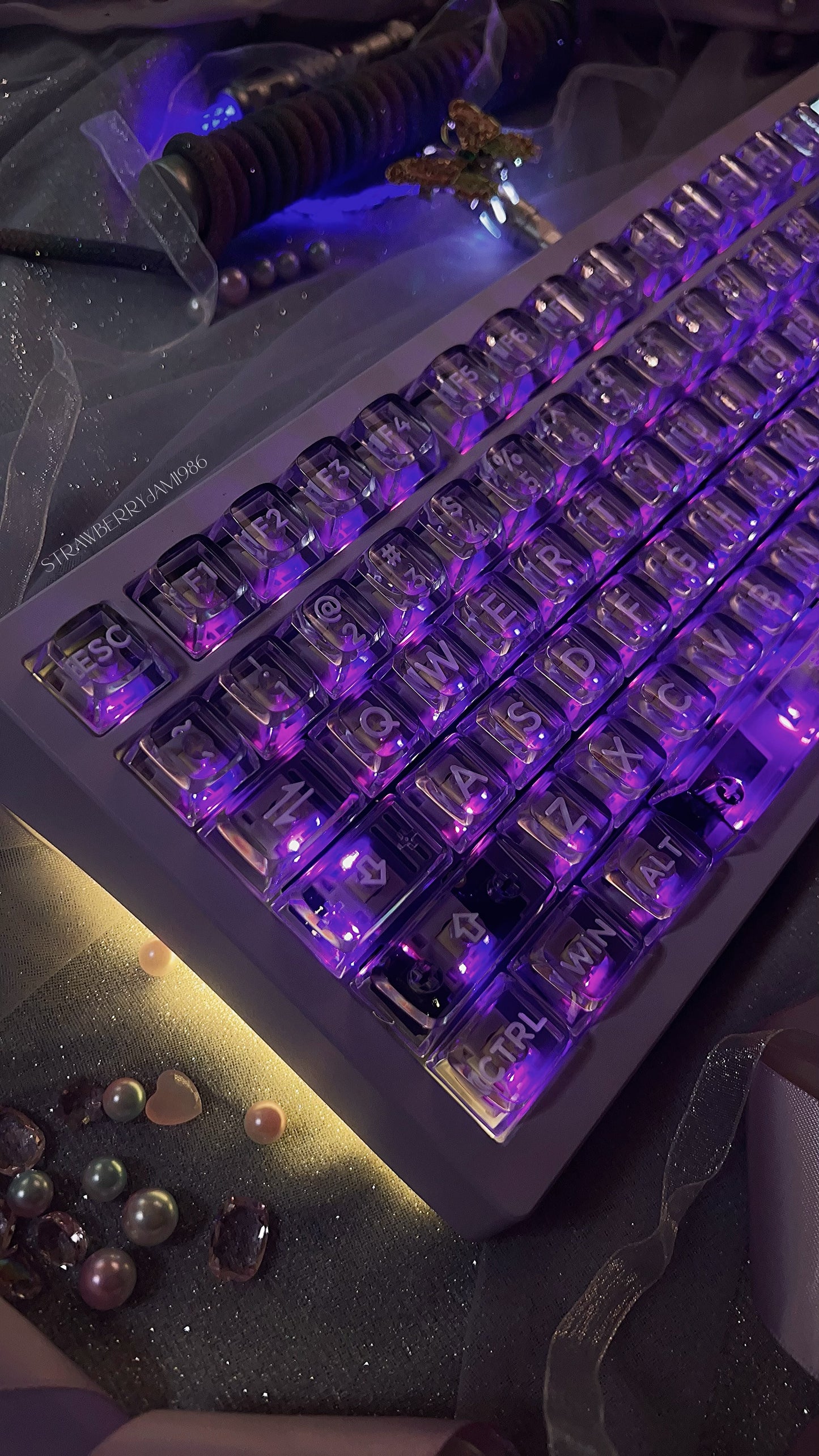 「only 1 Instock」Prebuilt ZOOM98 Purple Aluminum Customized Mechanical Keyboard