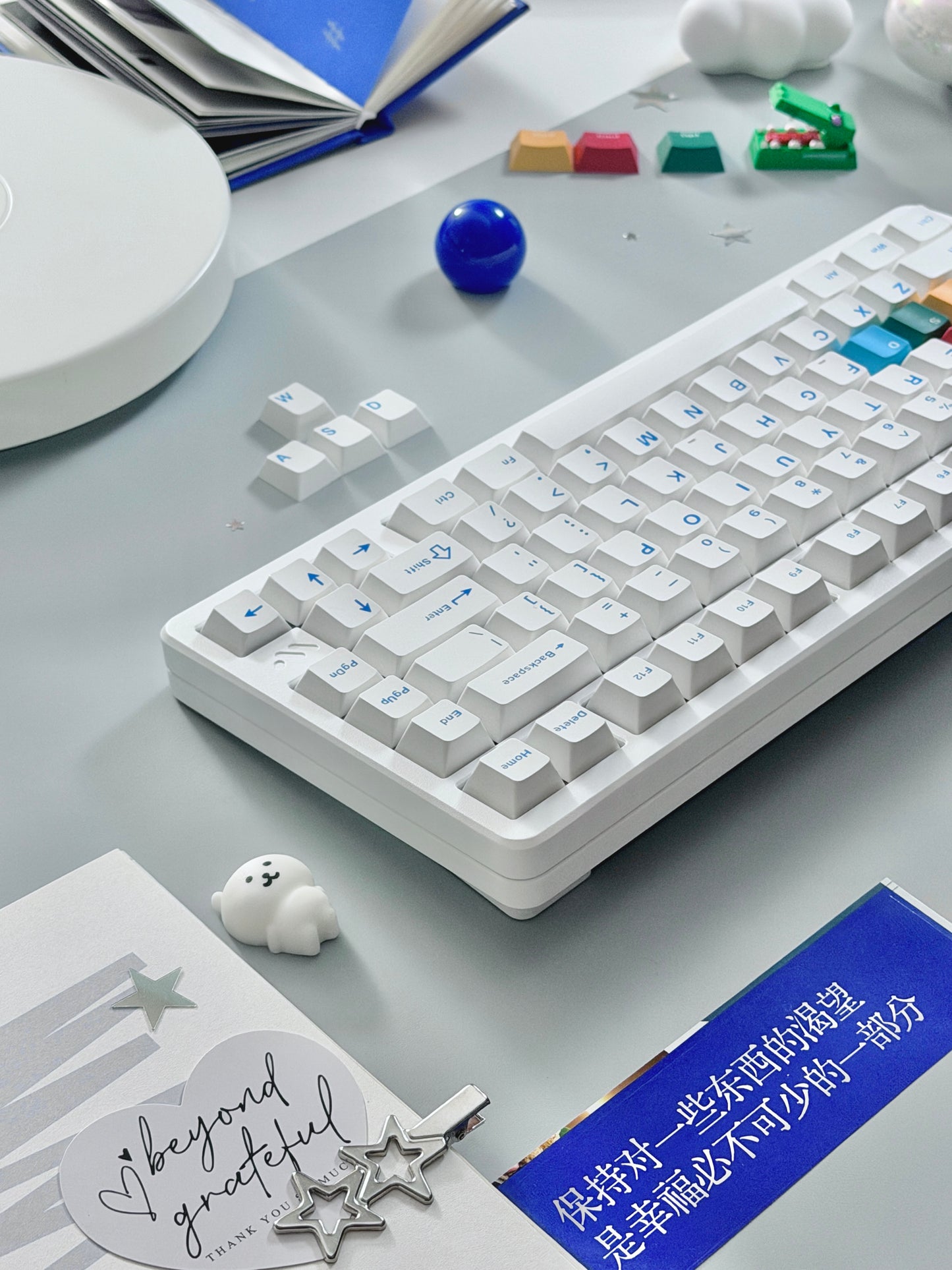 Unboxing Clearance ONLY 1 Instock WOMIER SK75 TMR White WIRELESS ALUMINUM CUSTOM KEYBOARD