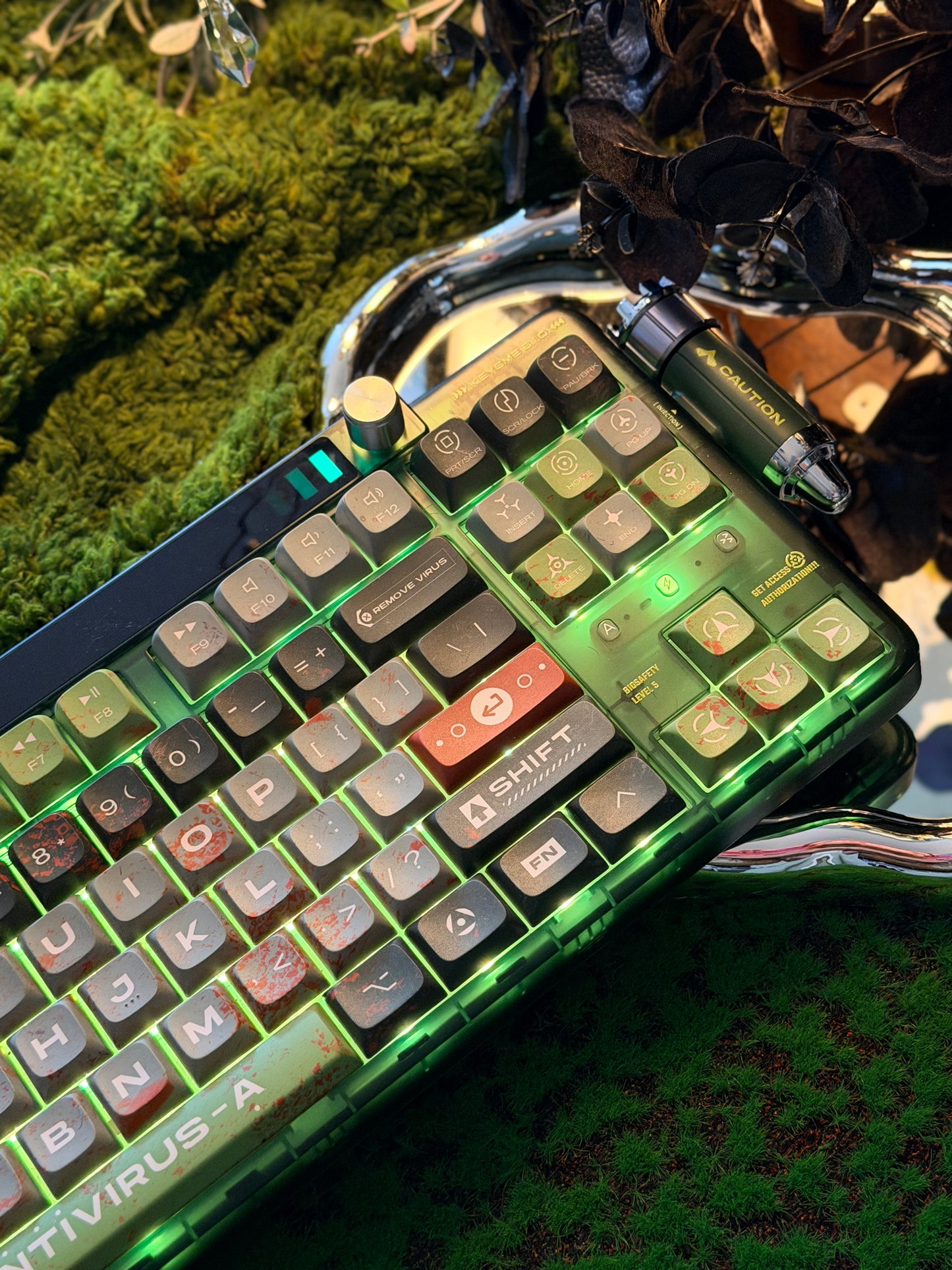 Unboxing Sample For Sale ONLY 1 Instock Keysme Lunar 01 Green Mechanical Keyboard- Ghost Ship