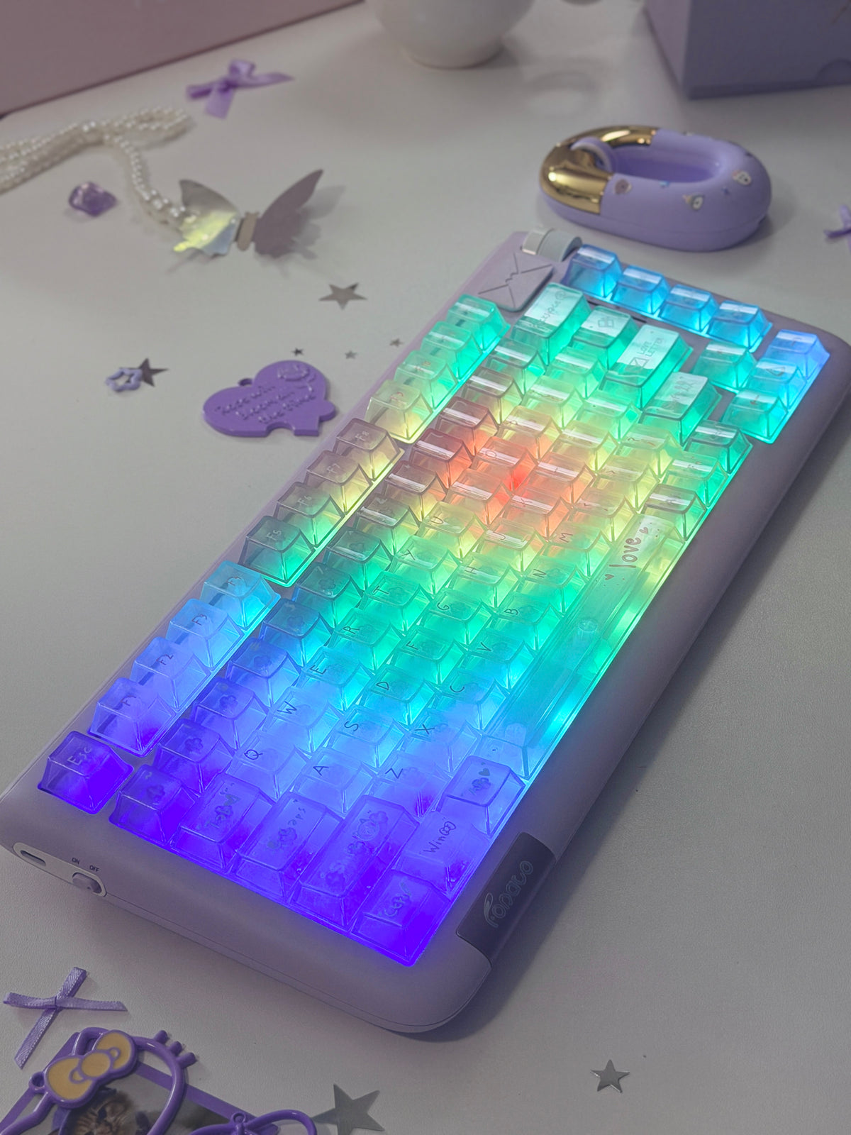 Unboxing For Clearance ONLY 1 Instock Fopato CL75 Purple premium, compact 75% layout triple-mode mechanical keyboard & mouse
