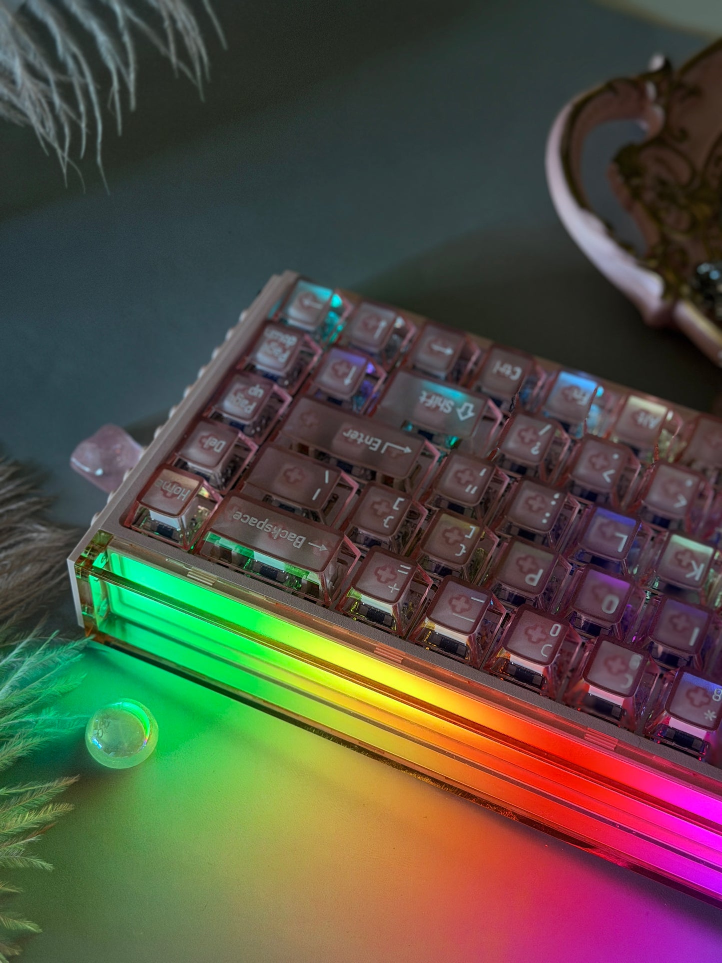 Unboxing Clearance MELGEEK MADE68 ULTRA MAGNETIC SWITCH+ PINK GAMING KEYBOARD