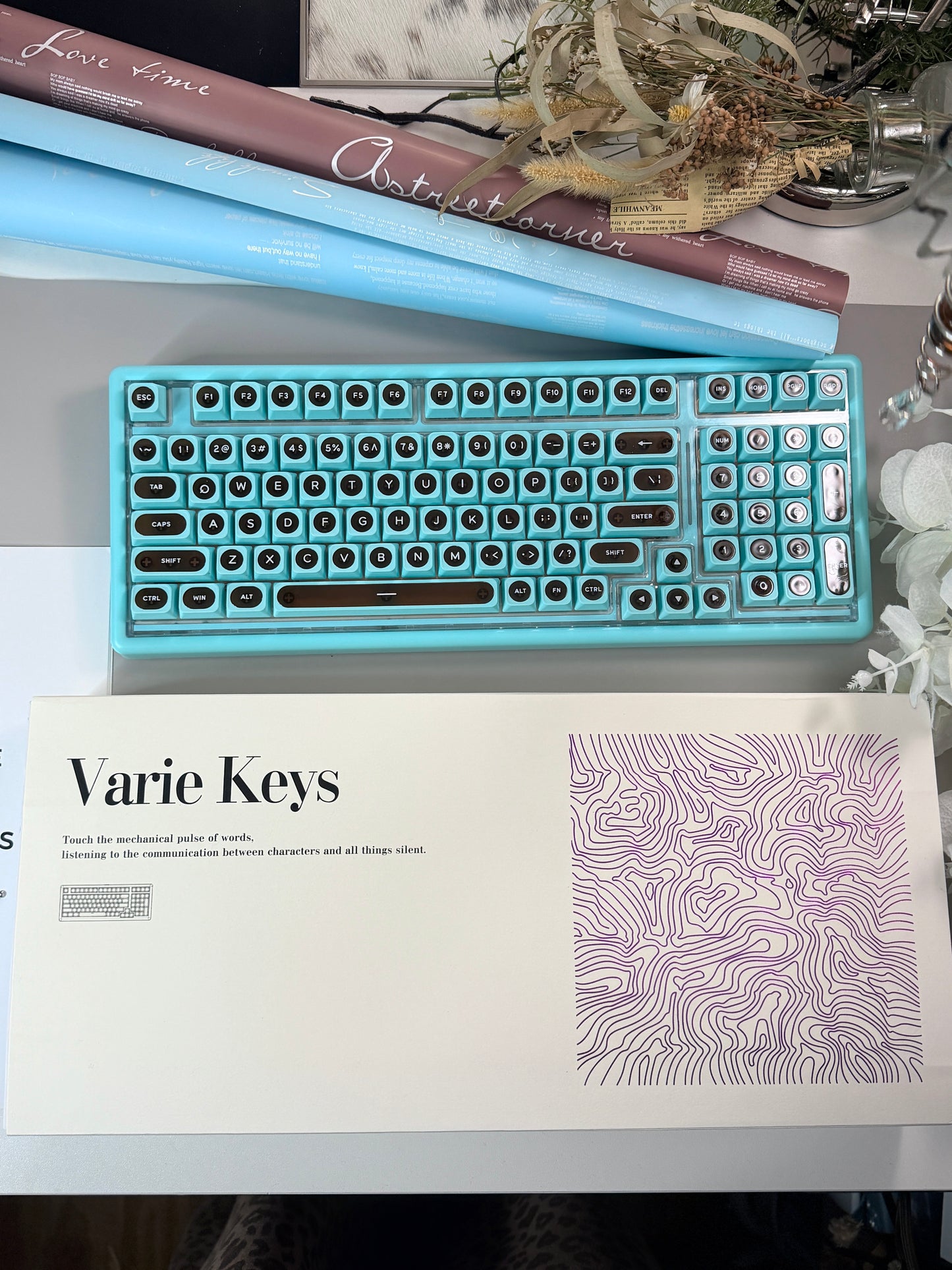 Unboxing Sample For Sales ONLY 1 Instock ainbell base99 mint green chocolate silent switch tri-mode wireless mechanical keyboard