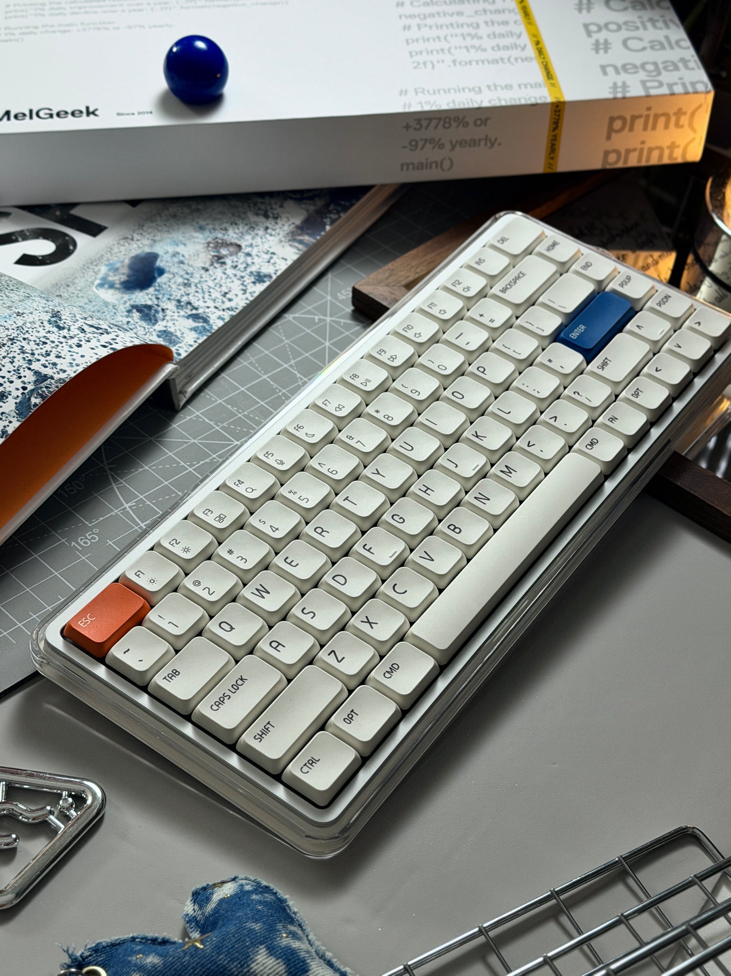 Unboxing Clearance ONLY 1 Instock MelGeek O2 Quiet Wireless Keyboard Low-Profile