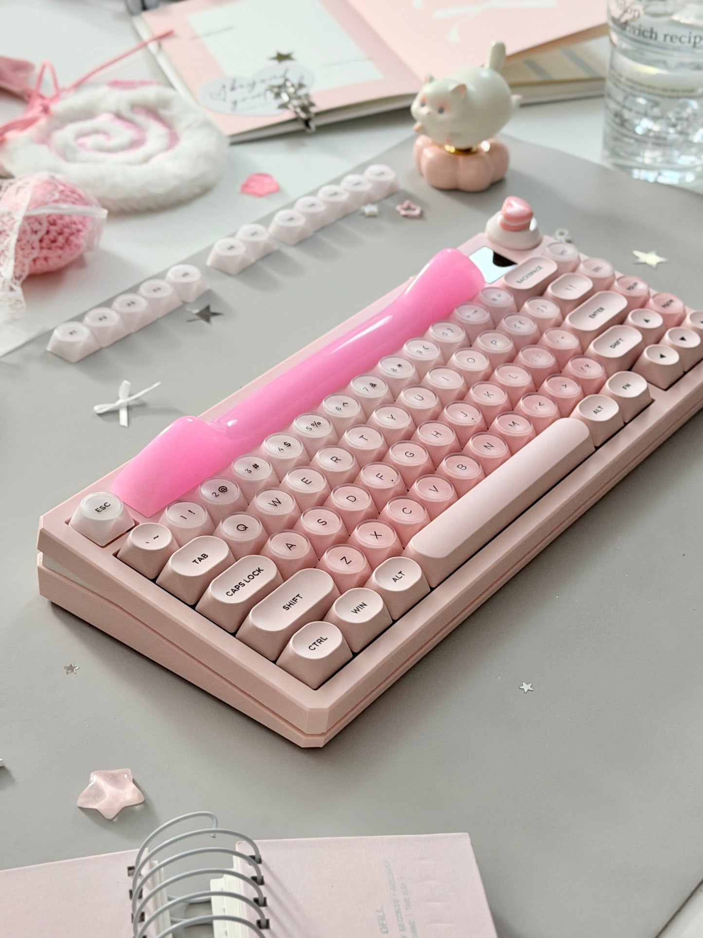Unboxing Clearance ONLY 1 Instock WOMIER K80 MECHANICAL KEYBOARD With Cat Ear Light Box