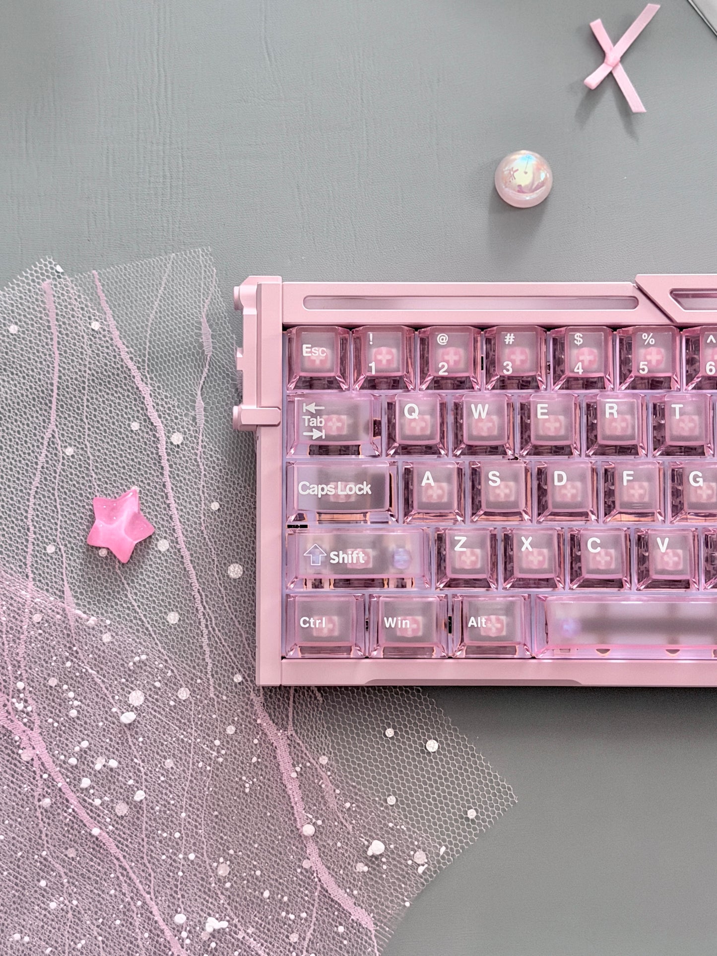 Unboxing Clearance ONLY 1 Instock BGX60 Pink Aluminum Magnetic Switch Gaming Keyboard