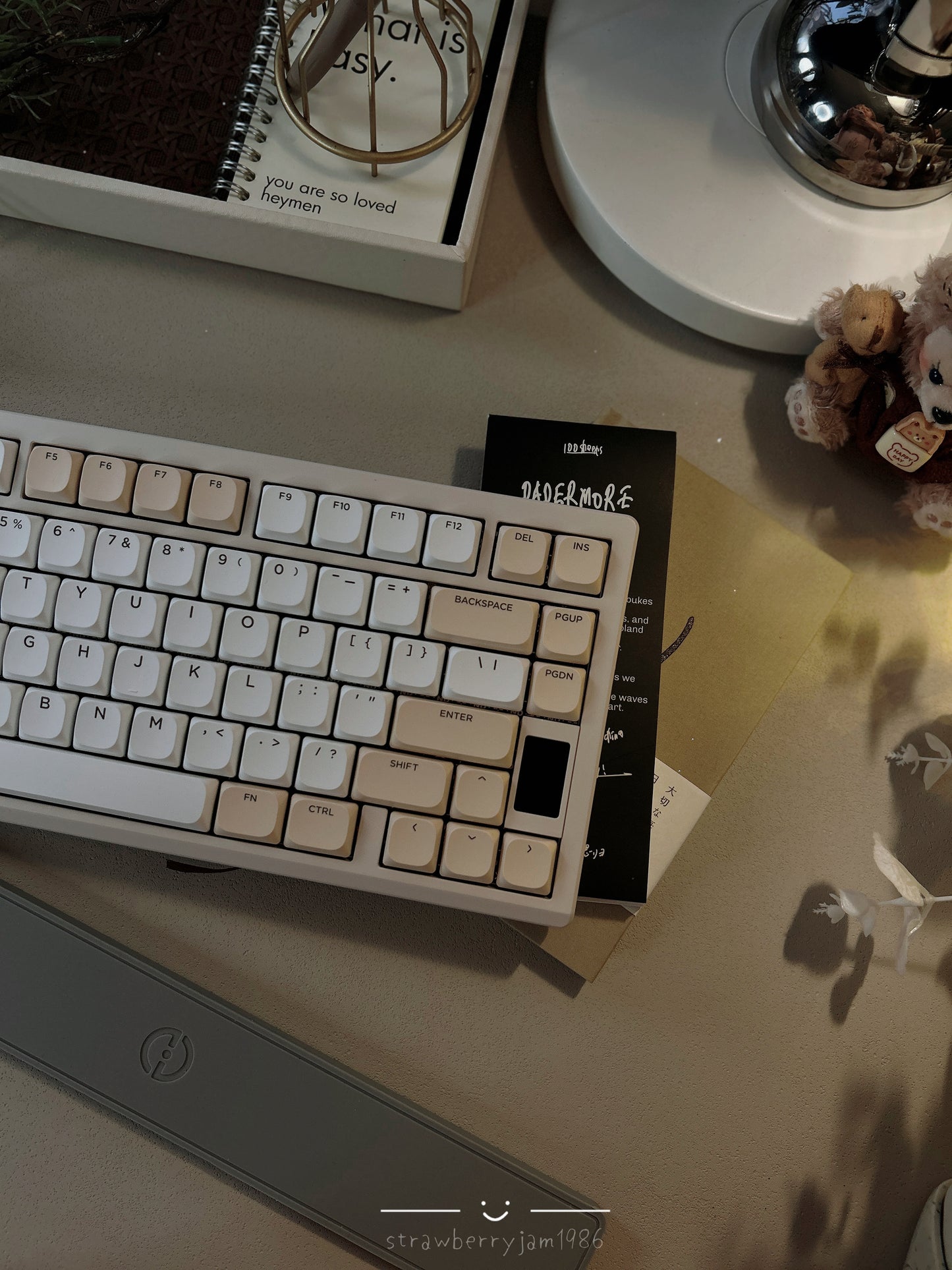 Unboxing Clearance ONLY 1 Instock Chilkey ND75 LP Wireless Gaming Keyboard with LCD Screen Silver Beige