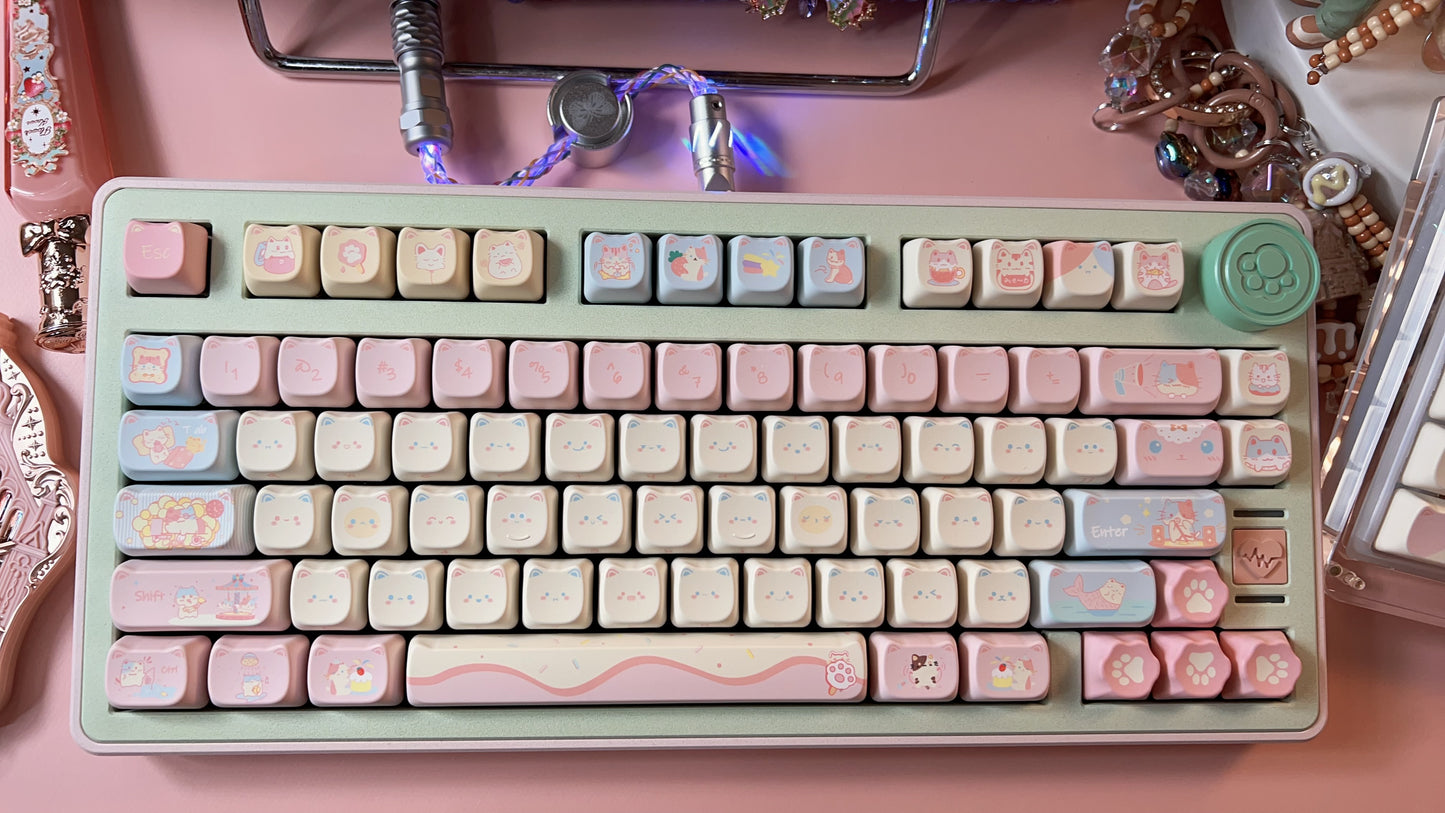 Preorder Prebuilt Pastel Color Cute Aluminum Customized Mechanical Keyboard