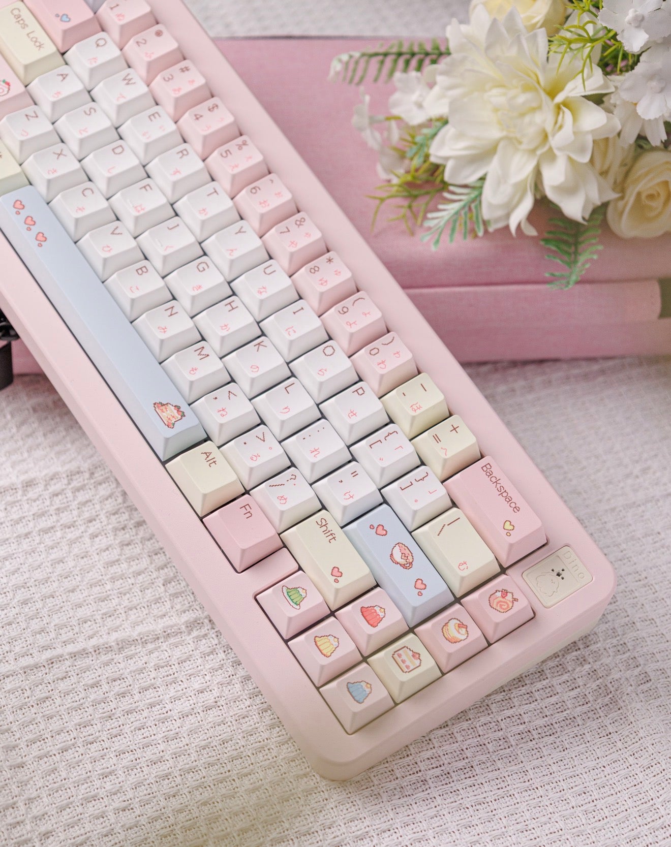 #0233 Pixel Cake Pastel Pink Keycap Set（not including keyboard）