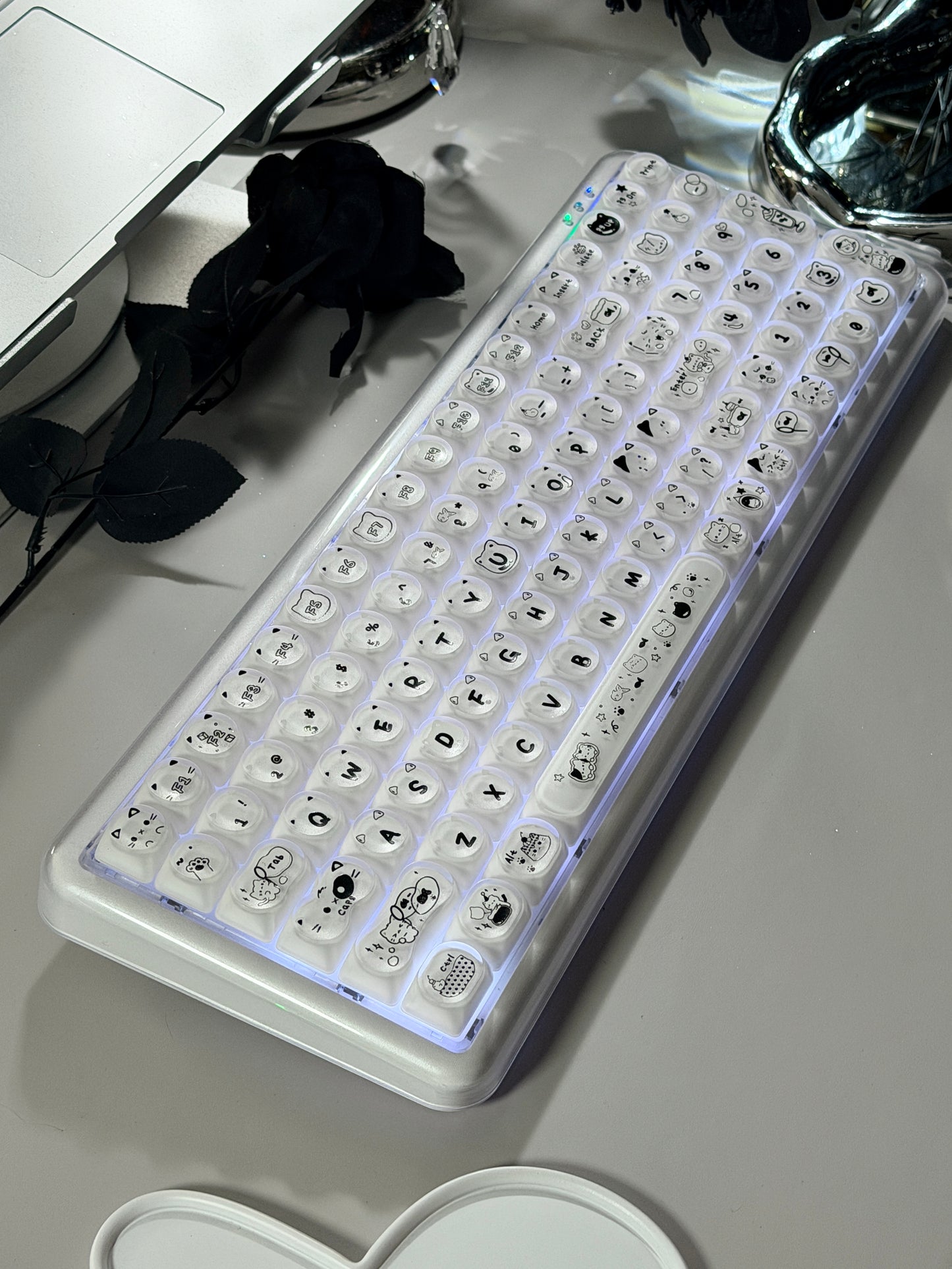 Unboxing Clearance ONLY 1 Instock MechLands X Maorbeng X100 PRO Membrane Keyboard with Number Pad RGB Backlits Wireless