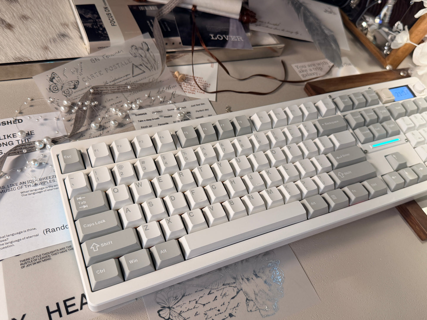 Unboxing Sample For Sale ONLY 1 Instock Wireless Mechanical Keyboard Chilkey ND104 Gaming Keyboard