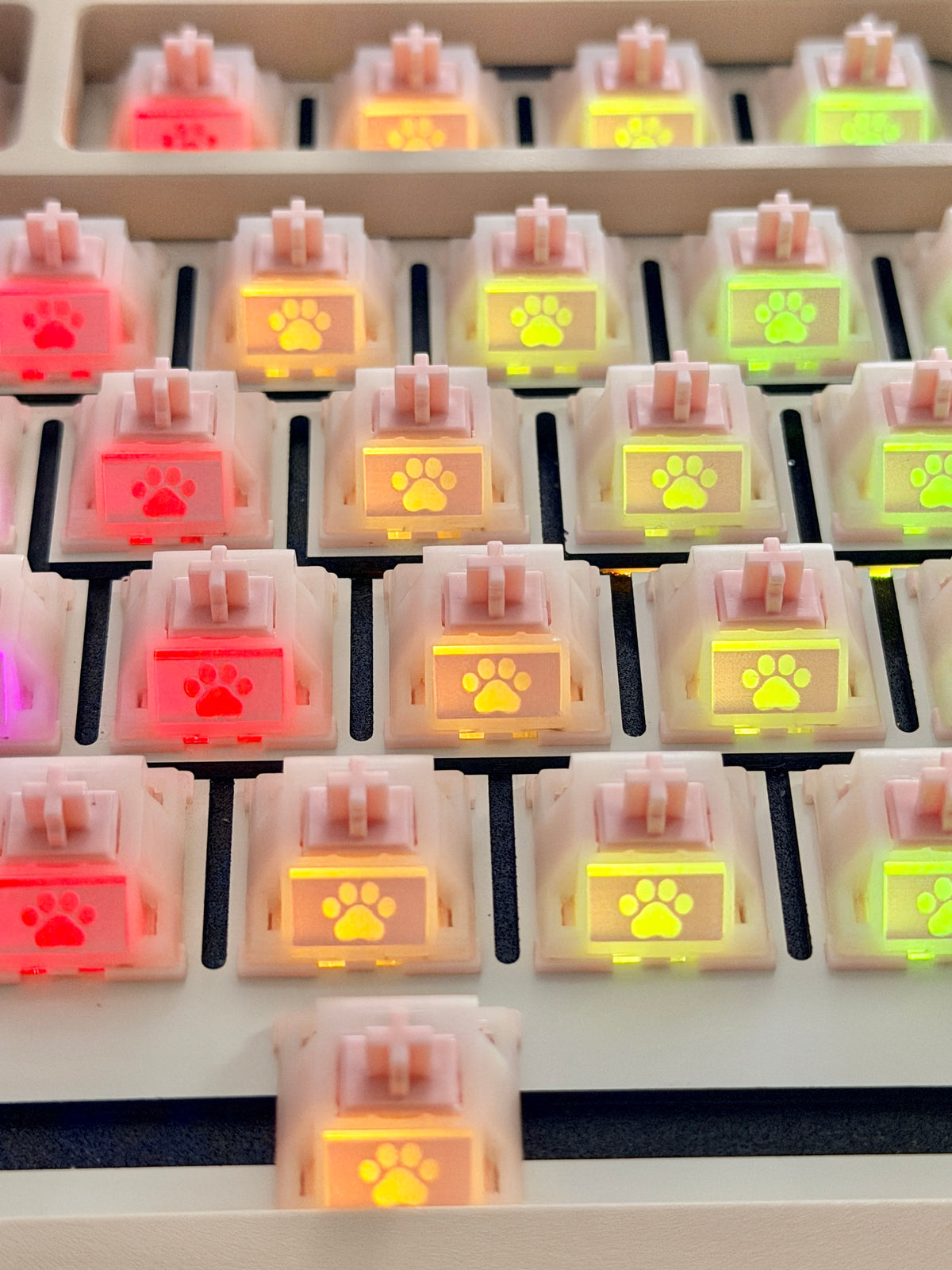 ONLY 1 Instock Prebuilt Aluminum Custom Mechanical Keyboard Cocomi80 Milk Tea Set & Keycaps & Linear Switch