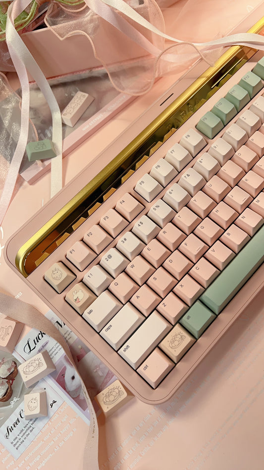 mechbunni x strawberryjam1986 sweet dango peach green Keycap