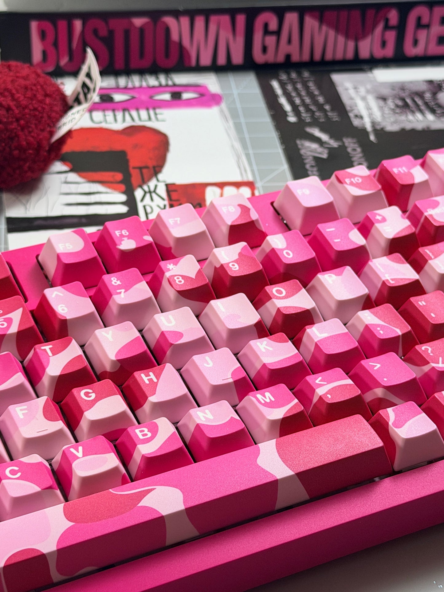 Unboxing Clearance ONLY 1 Instock YUNZII RT75 PRO Magnetic Switch Wireless Gaming Keyboard + Pink Camo Keycaps