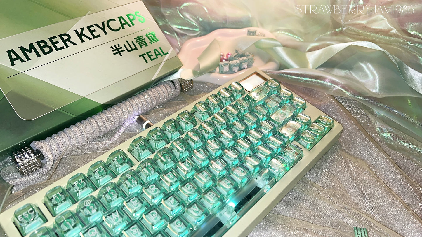 [only 1 Instock] Prebuilt ZOOM75 Green Aluminum Customized Mechanical Keyboard