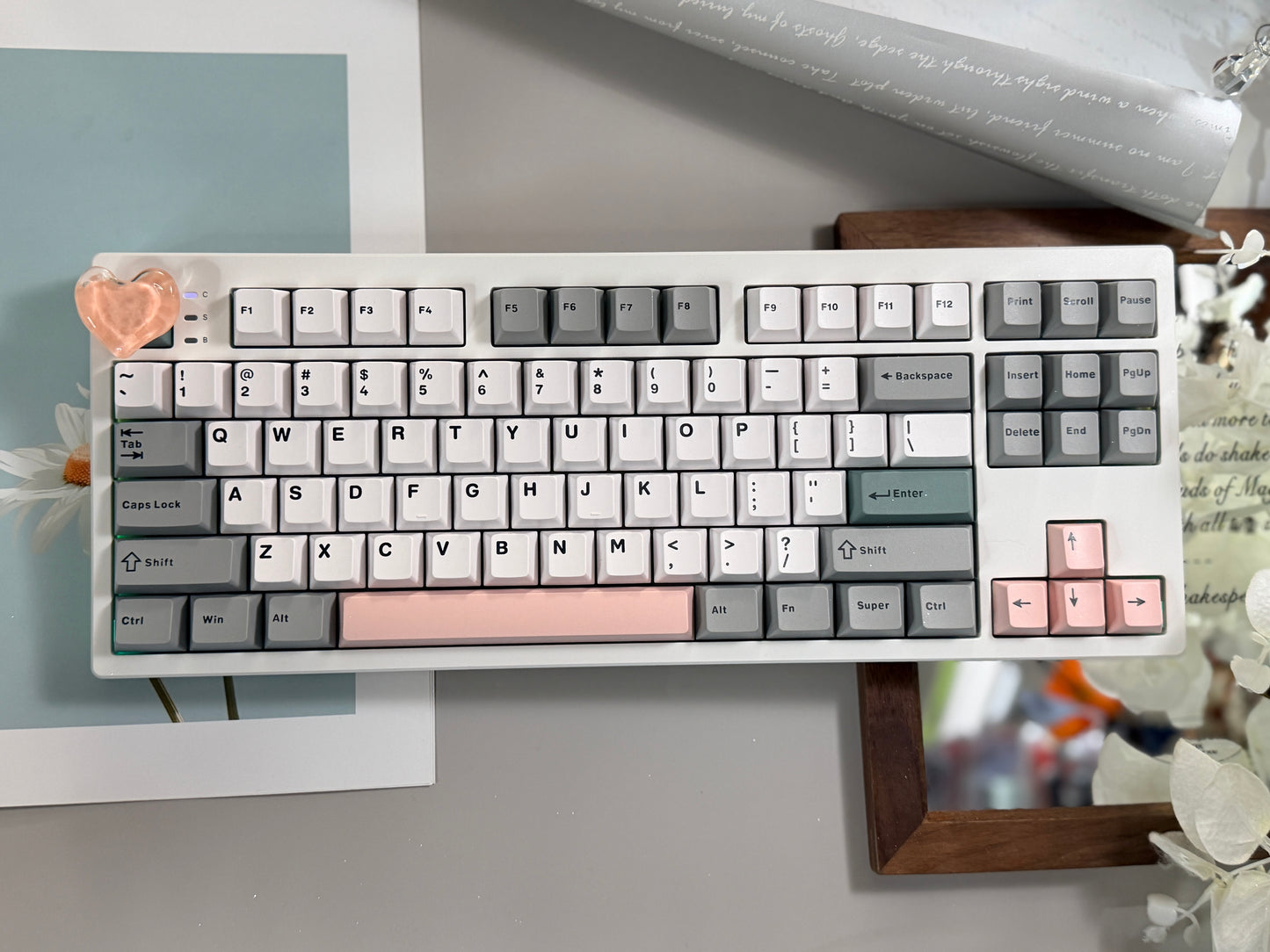 Unboxing Clearance EPOMAKER TH87 RGB Creamy Thock Mechanical Keyboard Sea Salt Silent Switch