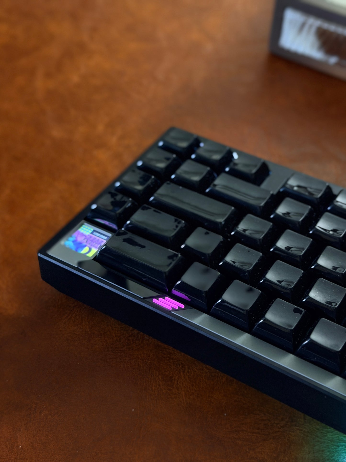 ONLY 1 Instock Prebuilt Aluminum Customized Mechanical Wired Keyboard Paper65 With Y3 Linear Switch & Black keycaps