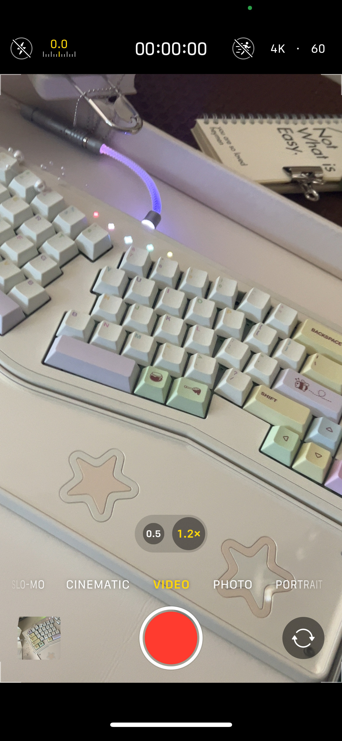 Prebuilt Aluminum Customized Mechanical Keyboard Staralice Ergonomic Cream White Set With Wristrest（not including number pad）