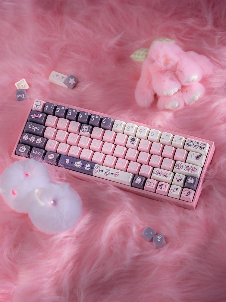 strawberryjam1986 pinky grey bunny mda profile Keycap