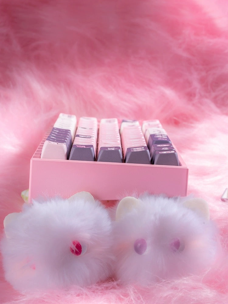 strawberryjam1986 pinky grey bunny mda profile Keycap