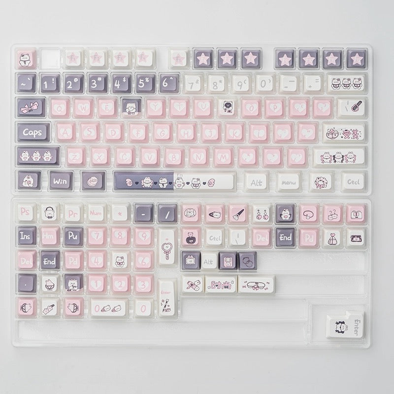 strawberryjam1986 pinky grey bunny mda profile Keycap