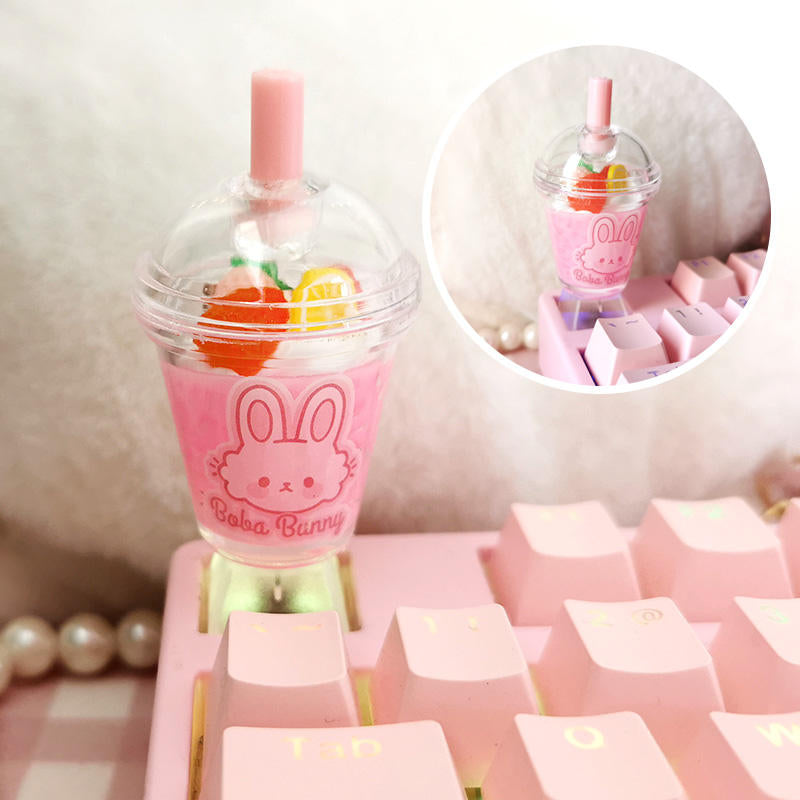 strawberryjam1986 icecream milkshake special drink bunny customized raisin keycap