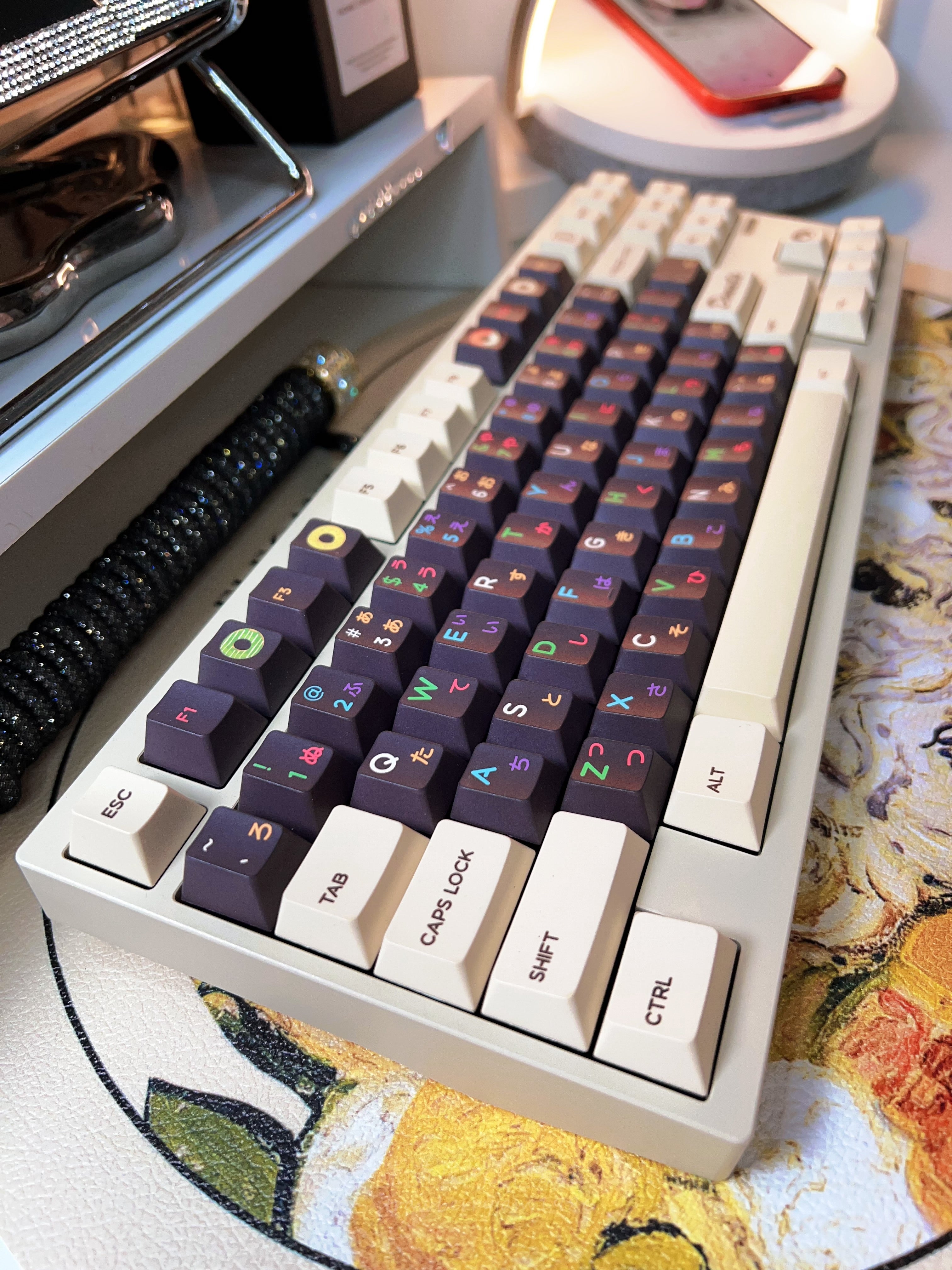 「Fully Assembled」QK80 Milky Beige Customized Keyboard – STRAWBERRYJAM1986