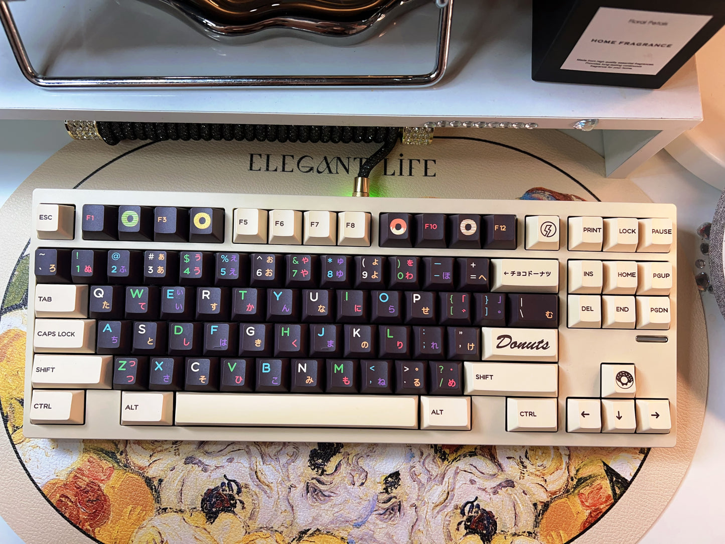 strawberryjam1986 chocolate donuts keycap