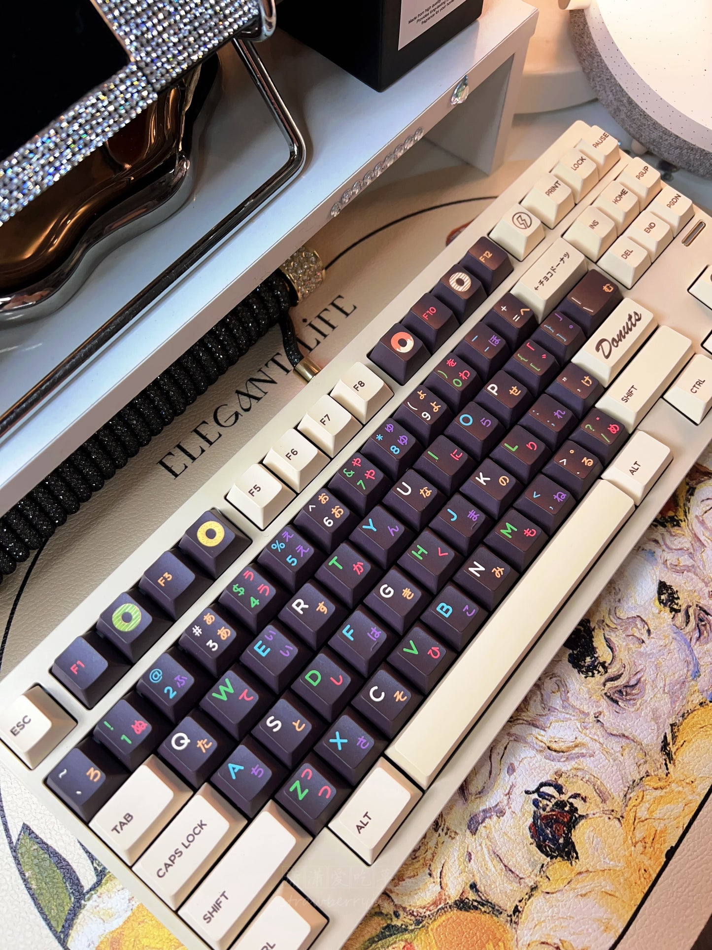 strawberryjam1986 chocolate donuts keycap