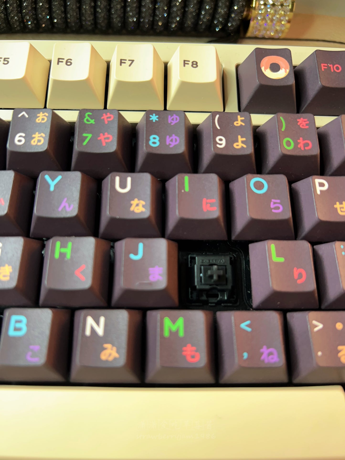 strawberryjam1986 chocolate donuts keycap