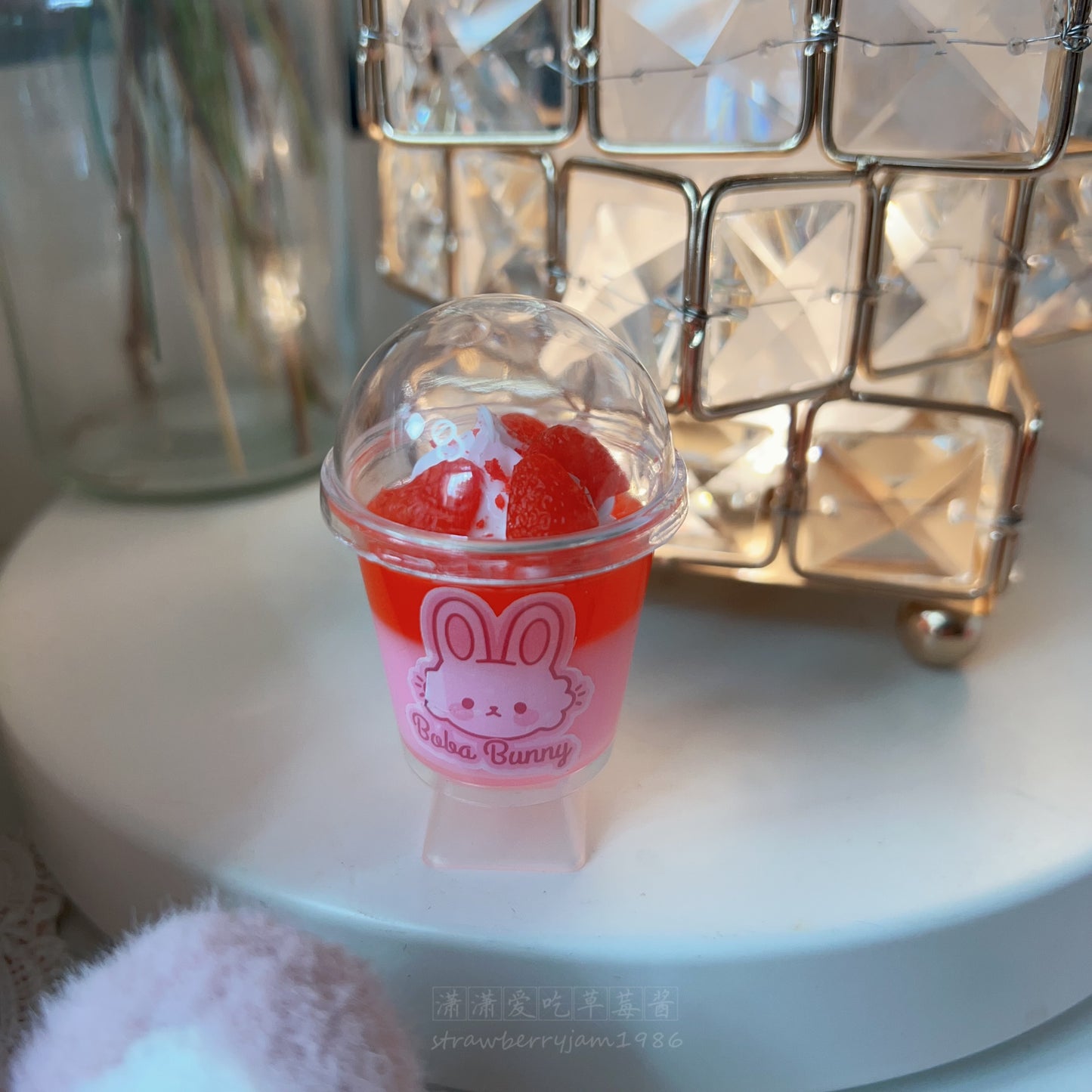 strawberryjam1986 icecream milkshake special drink bunny customized raisin keycap