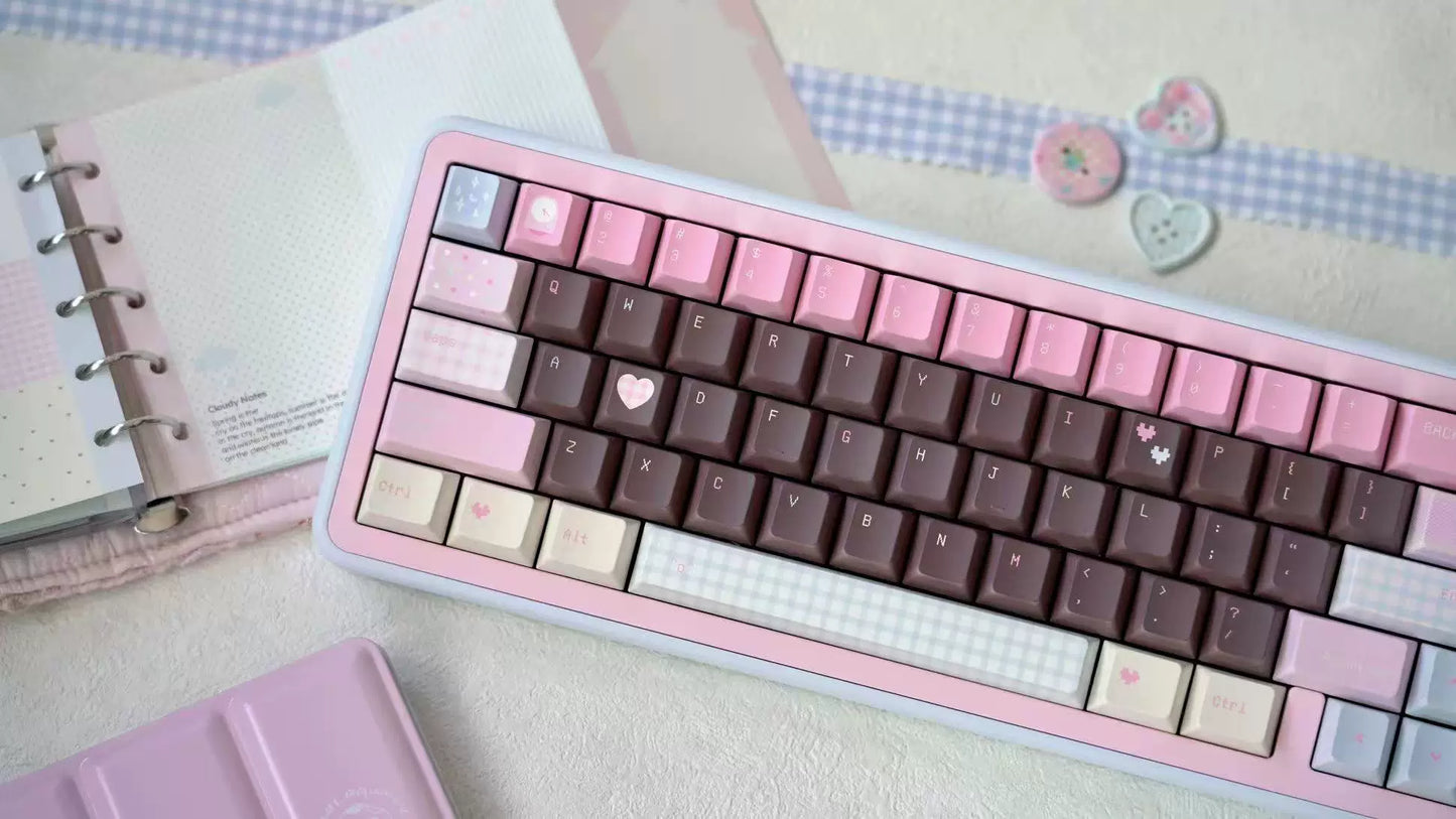 #0263 House of Dreams chocolate pink keycap cherry profile (not including keyboard)