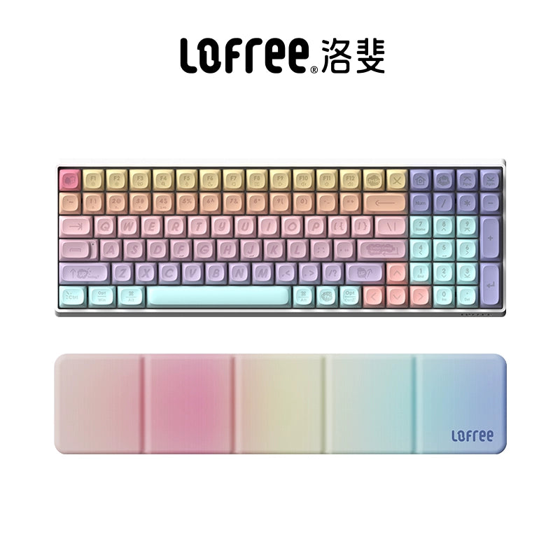 Lofree Marshmallow Red Switches Mechanical Keyboard Tri-mode Wireless Bluetooth