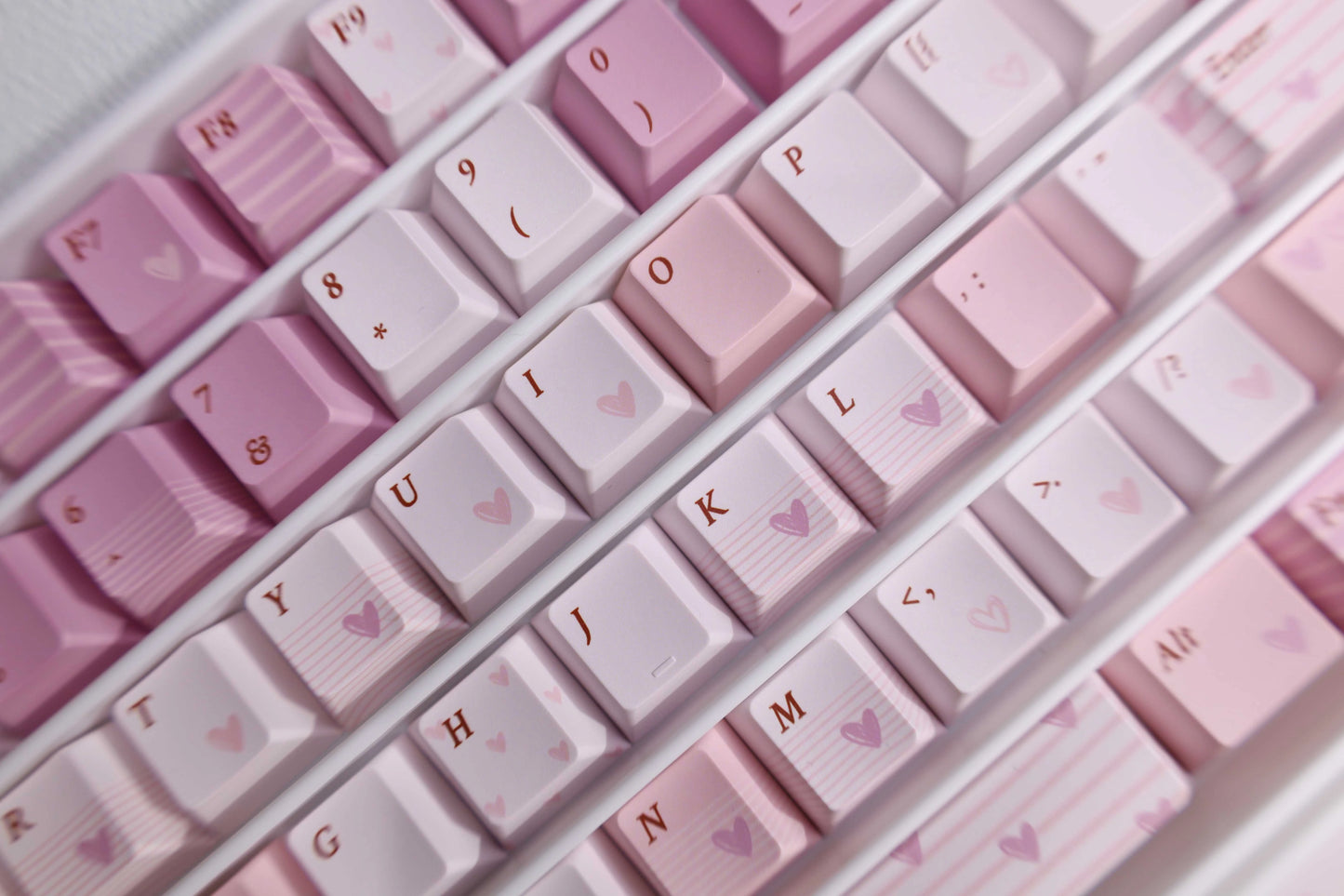 #0220 Heart-Pounding Black Pink Keycap Designed By Dorakey